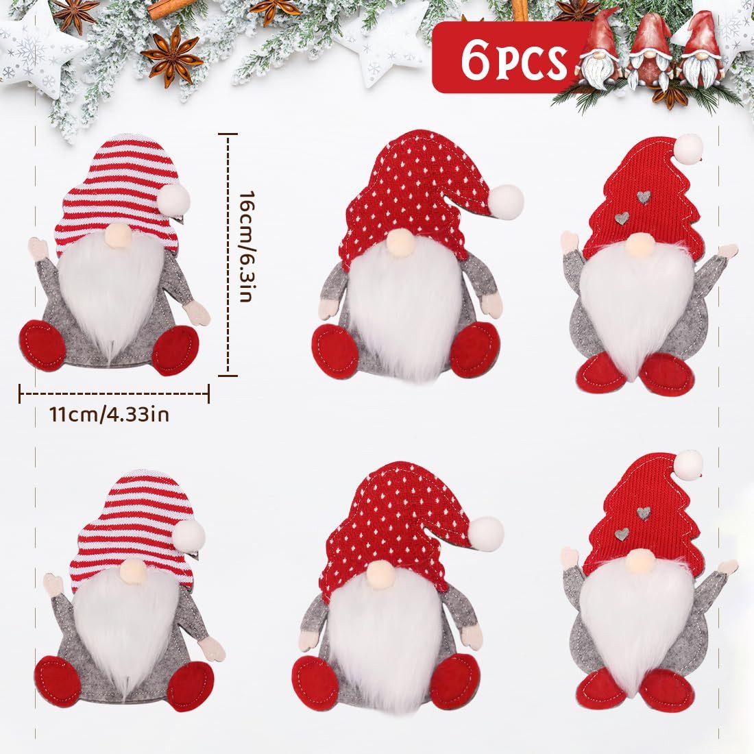 FOUORTUNATE-BEE Dekohänger Besteckhalter Weihnachten Filz (Bestecktasche We günstig online kaufen