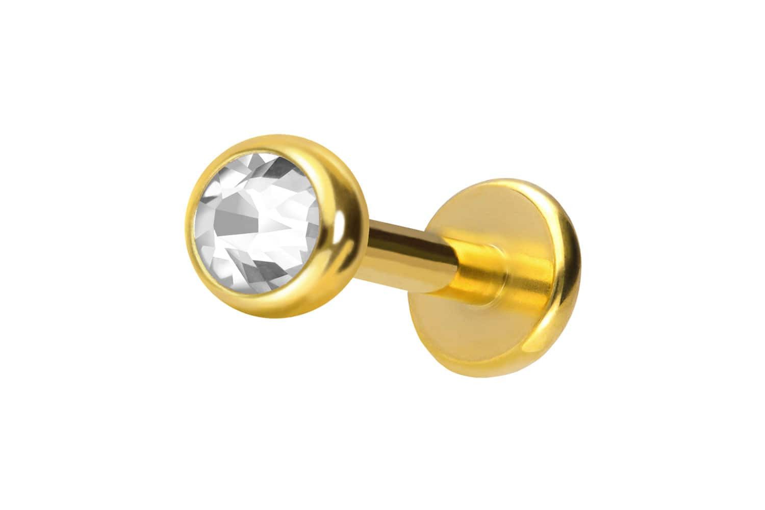 PIERCINGLINE Piercing-Set Chirurgenstahl Labret KRISTALL (Labrets, günstig online kaufen