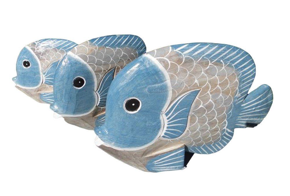 Deko-Impression Dekofigur Handgearbeitete Fische Statuen Deko-Objekt 3 Stüc günstig online kaufen
