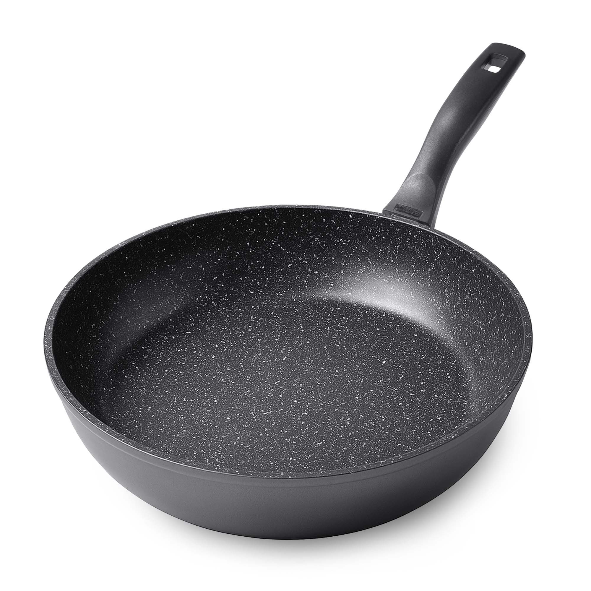 STONELINE Schmorpfanne 28 cm, induktionsgeeignet, Aluminium (1-tlg), mit echten Steinpartikeln, induktionsgeeignet, Made in Germany