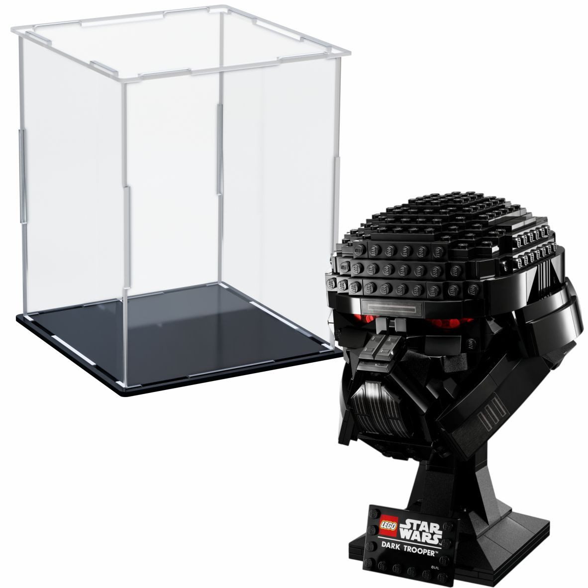 FiguWorld GmbH Vitrine aus Acryl für LEGO® Köpfe Disney & Marvel Display 190x190x240mm