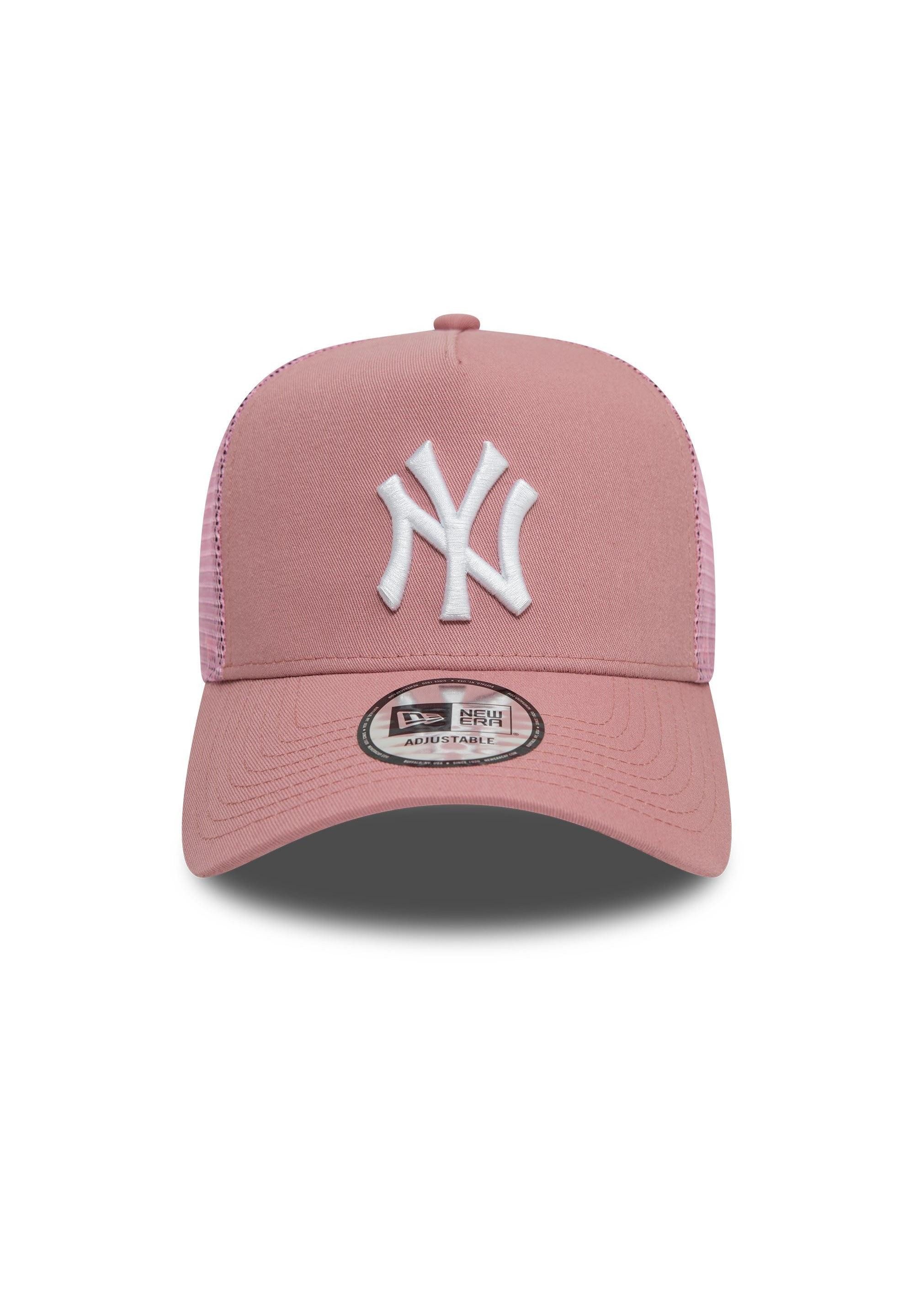 New Era Baseball Cap New York Yankees MLB League Essential Rosa Verstellbare A-Frame Trucke (1-St)