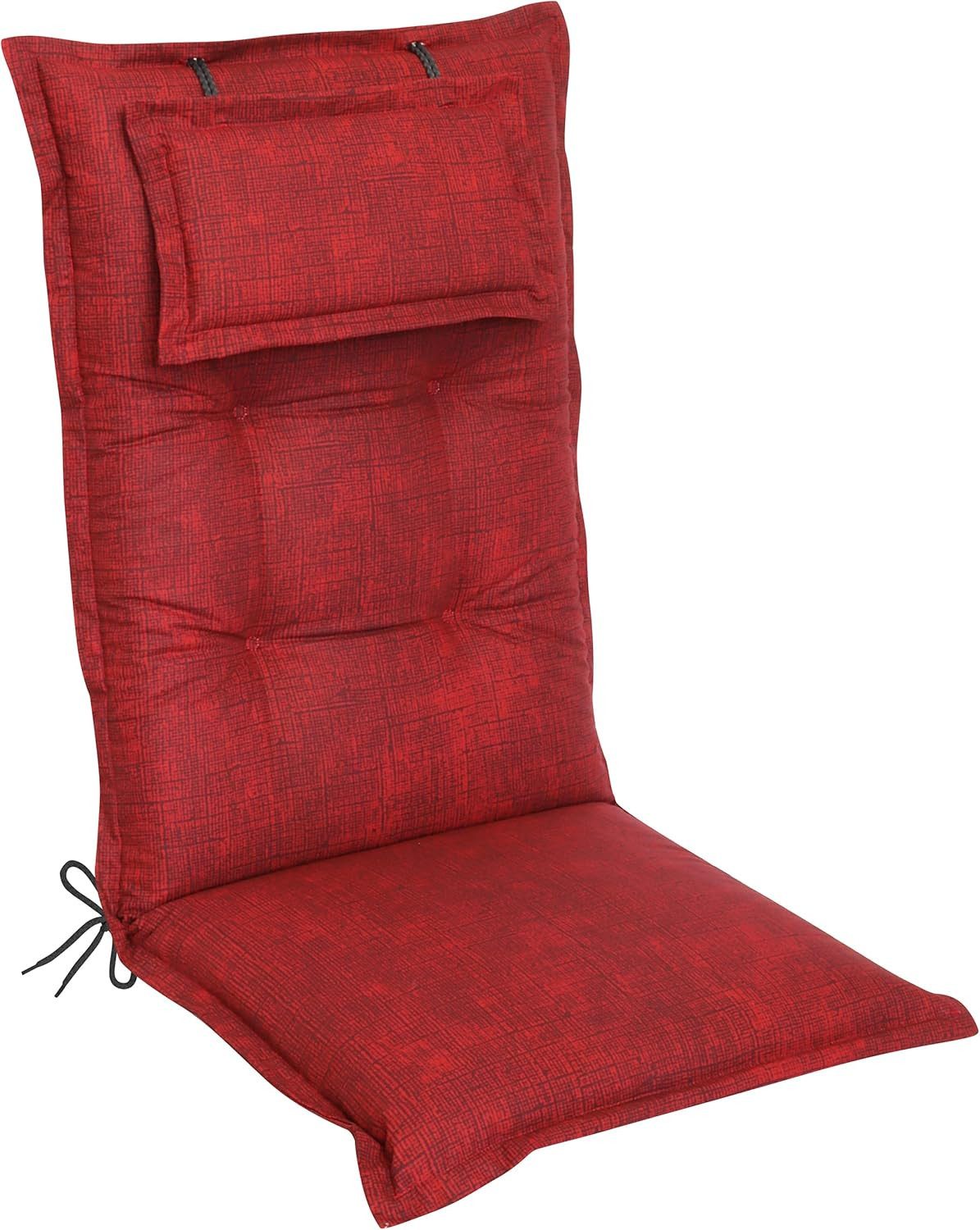 DILUMA Hochlehnerauflage Hochlehner Auflage Florence mit Kopfpolster 120x50x8 cm, (1 St)