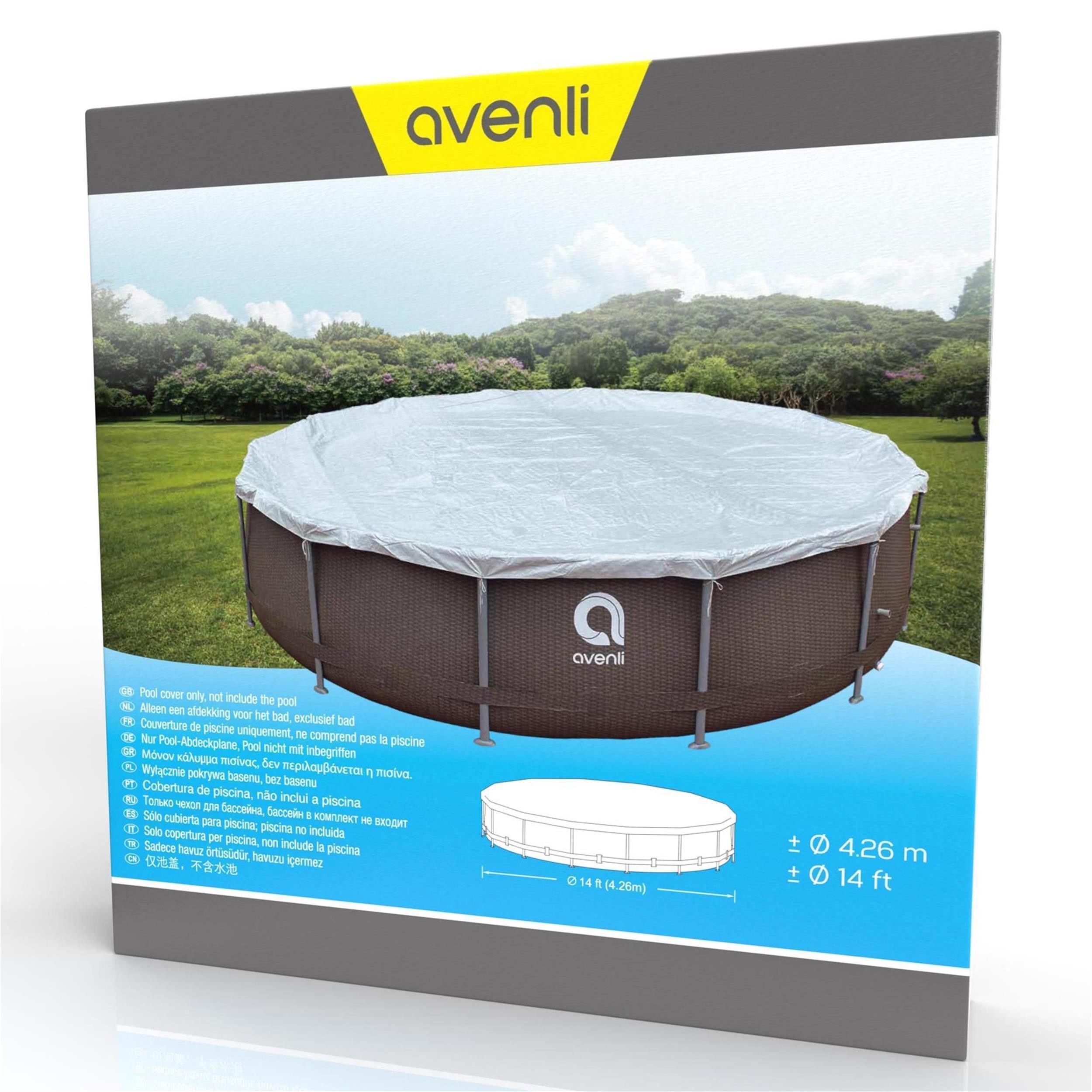 Avenli Pool-Abdeckplane Poolabdeckung für Ø 426 cm Frame Pools (Abdeckplane für runde Ø 426 cm Stahlrahmenpools)