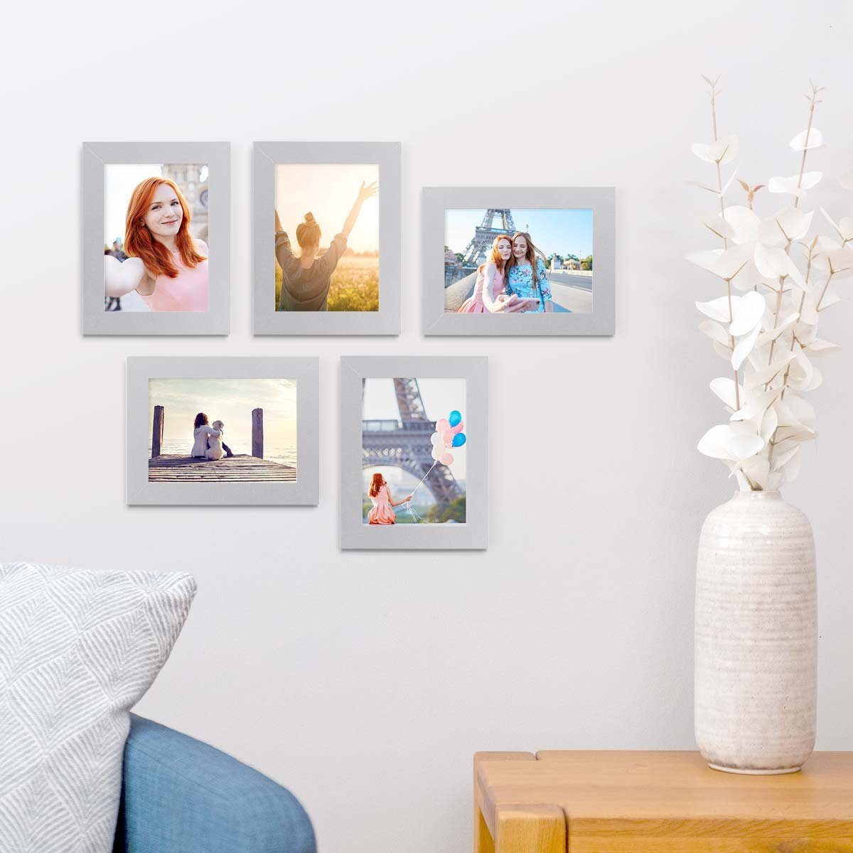PHOTOLINI Bilderrahmen 5er Set breite Rahmen, günstig online kaufen