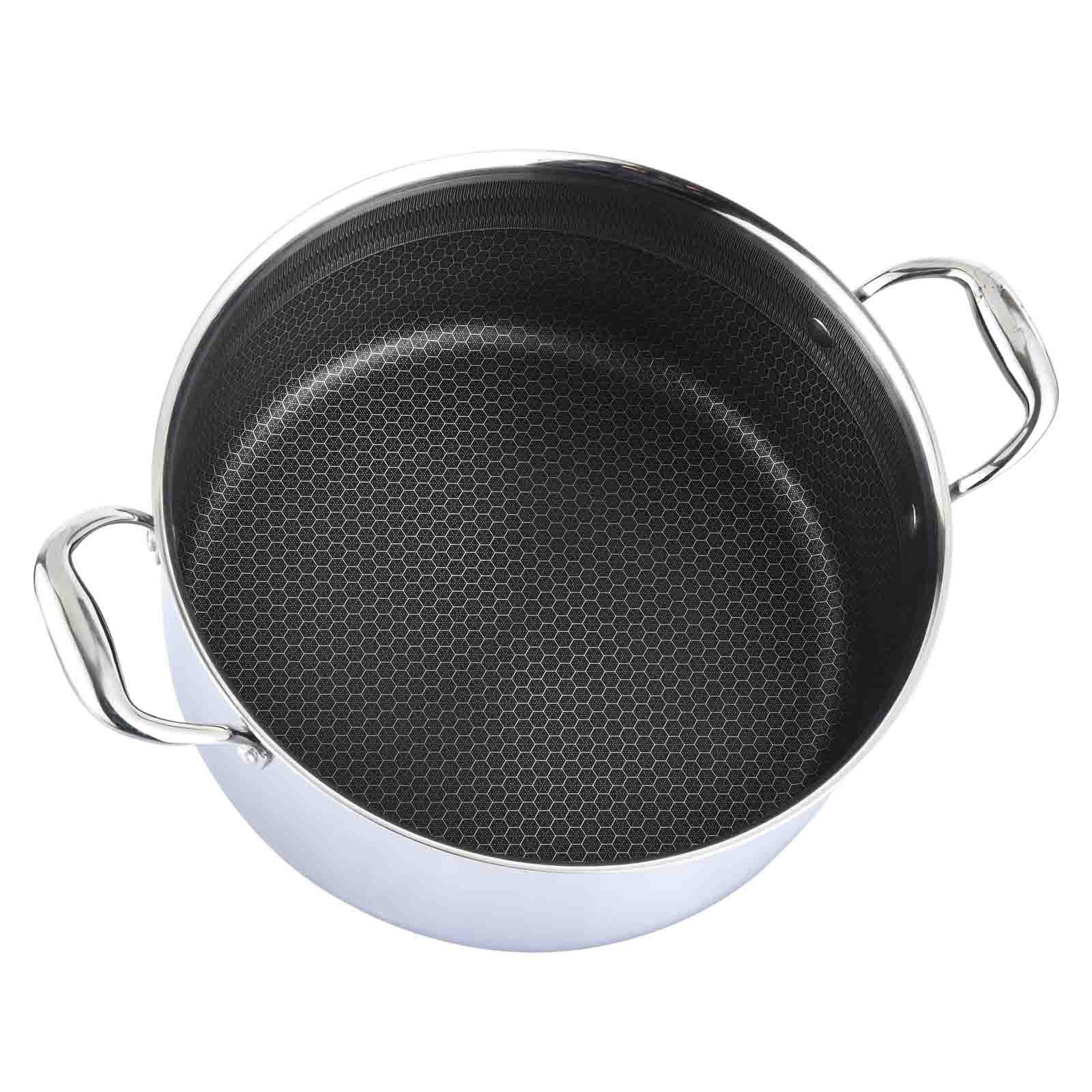 4BIG.fun Kochtopf Ø28cm Kochtopf 6L Edelstahl Kratzfest Rostfrei, Edelstahl