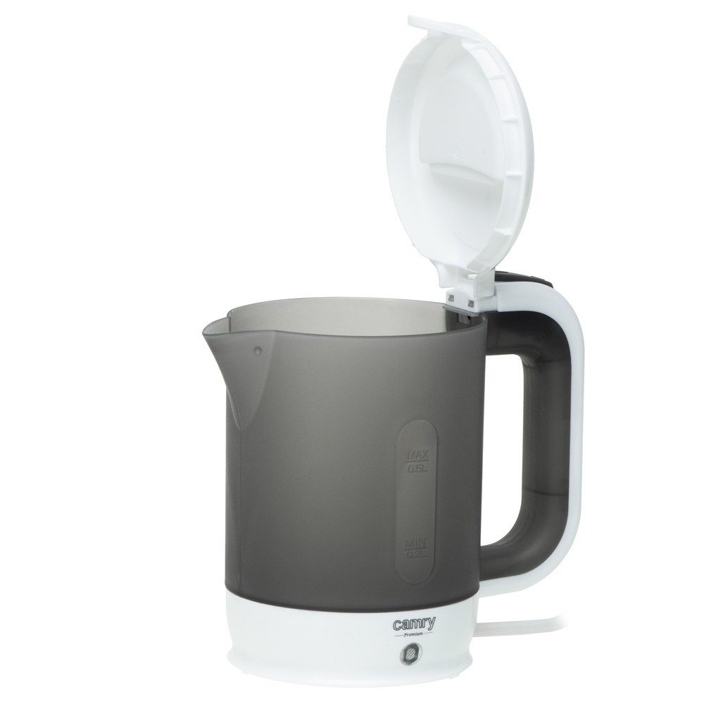 Camry Reise-Wasserkocher CR 1382, 0,5 l, 900 W, inklusive 2 Becher und Löffel