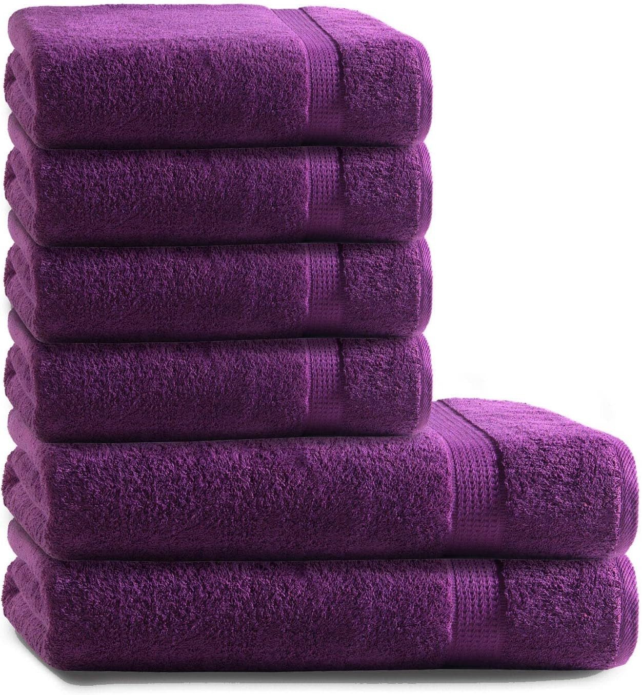 TRENDBUY24 Handtuch Set 6-TLG Premium Frottee Handtücher Duschtücher Set 100% Baumwolle, (Handtuch und Duschtuch, 6-St), schnell trocknend