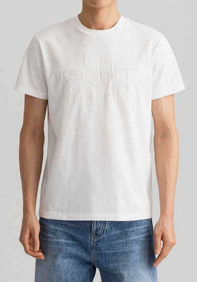 Gant T-Shirt D.1 GANT PRIDE PIQUE mit Logostickerei auf der Brust