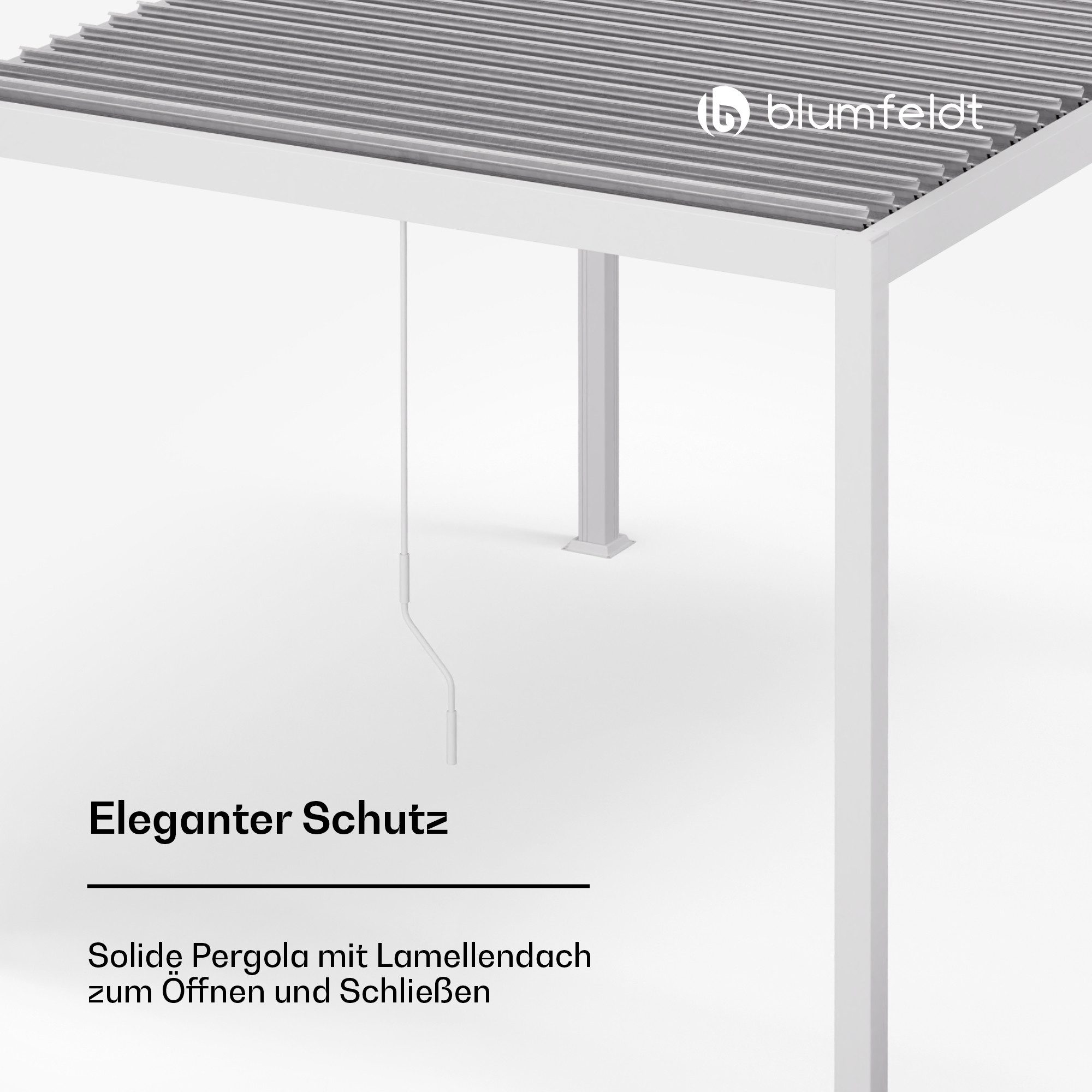 blumfeldt Pavillon LuminaHaven, (Set), Pergola 3x4m Seitenwände pulverbeschichtet wetterfest Garten