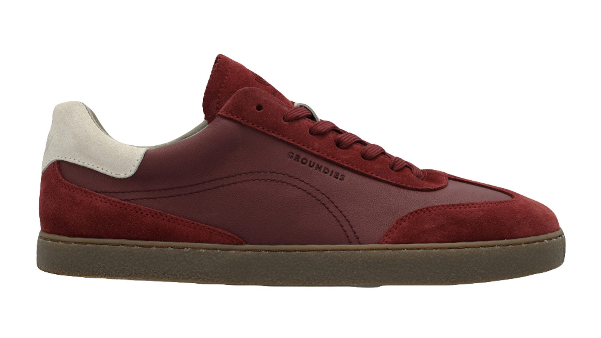 GROUNDIES Groundies Sneaker Herren Barfußschuhe Barefoot Panama Bordeaux Sneaker