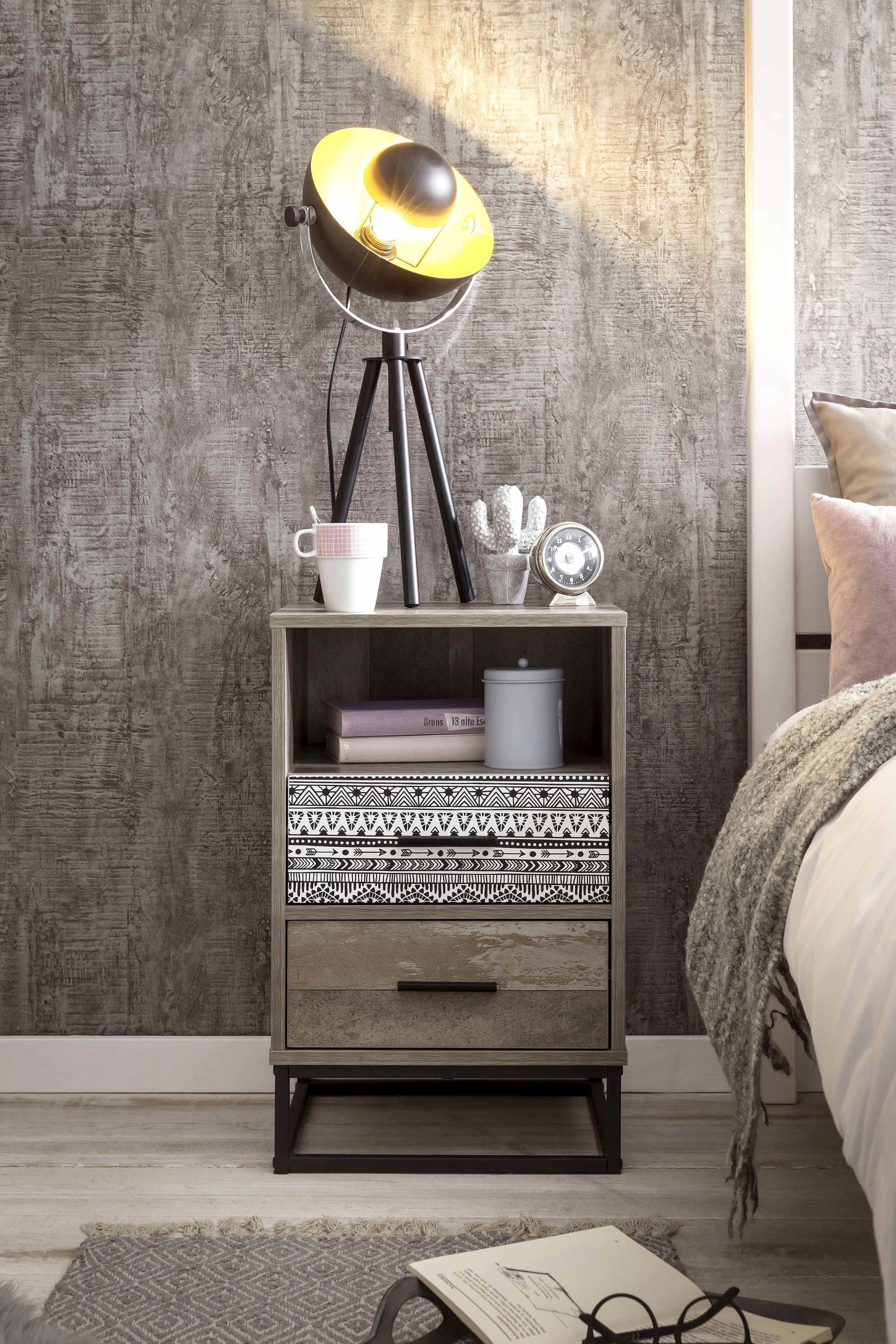 SIT Nachtkommode Skandi, mit dekorativem Muster