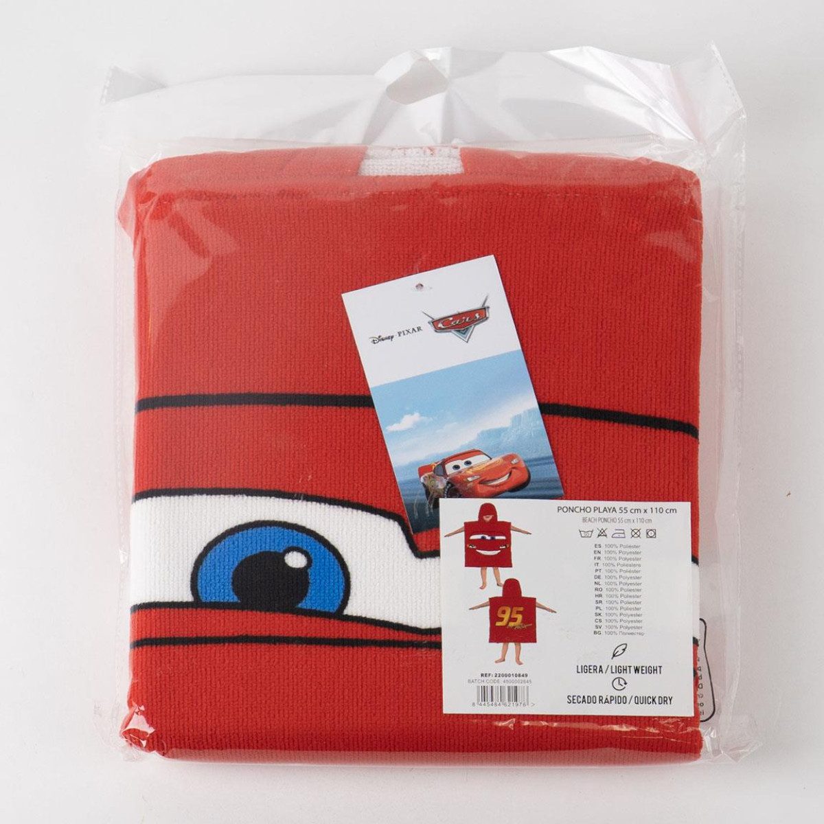 Cars Badeponcho Kinder Badeponcho 55 × 77 cm 100% Polyester 250 gsm – Bild 5 von 5