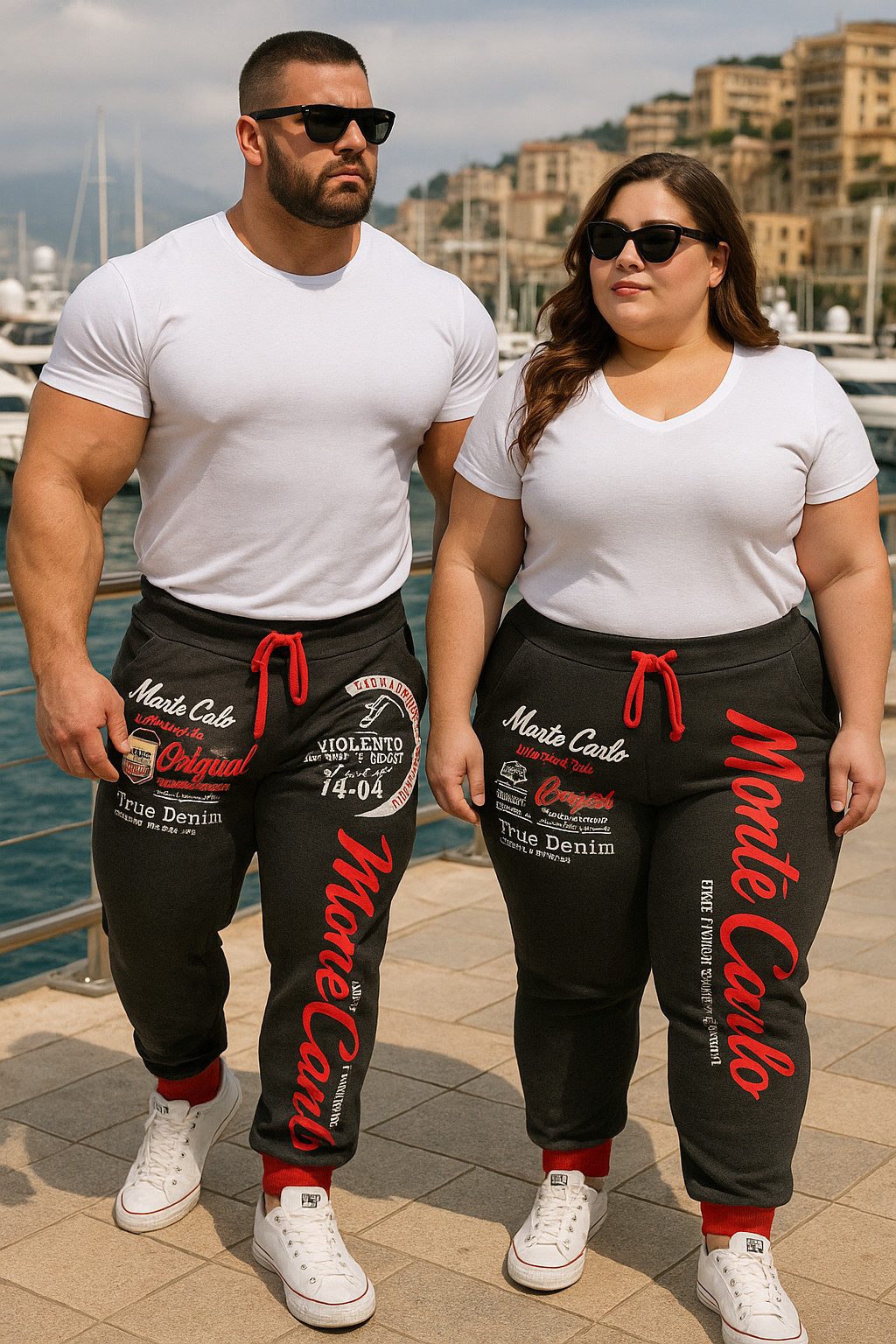 L.gonline Jogginghose Herren Jogginghose, Freizeithose, Sporthose, Monte Carlo 592 (Sweatpants, 1-tlg., im modischem Design) Fitness Freizeit Casual