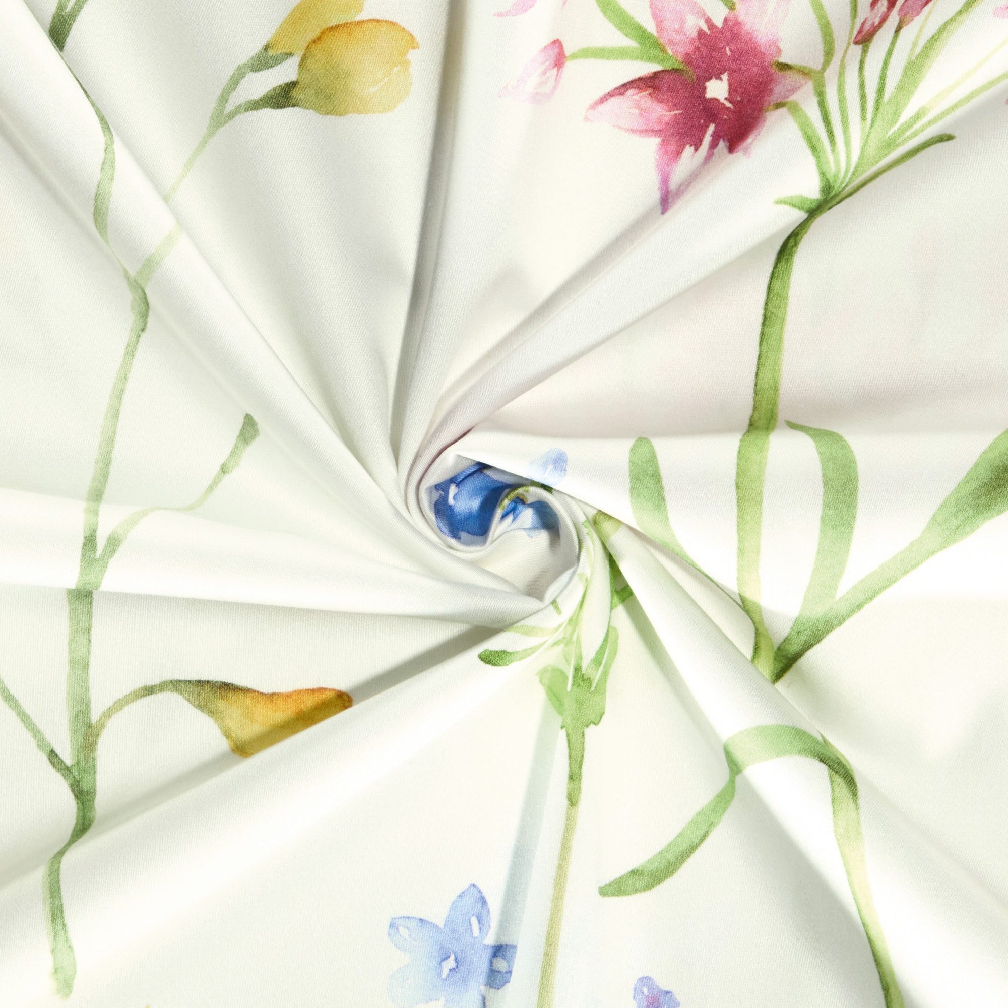 Erwin Müller Bettwäsche Bettwäsche, Mako-Satin, Schweizer Premium-Satin Blumen
