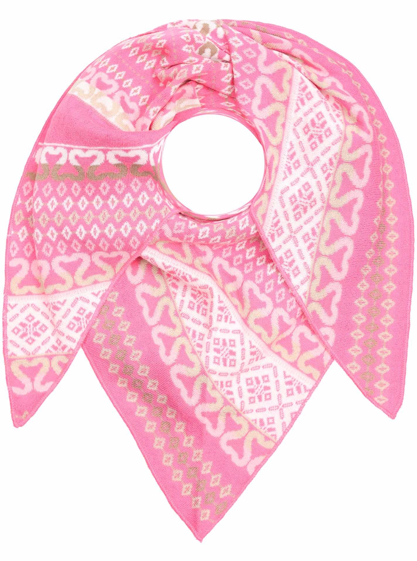 Zwillingsherz Dreieckstuch "Maralda", farbenfrohes Muster, wärmend, Strick günstig online kaufen