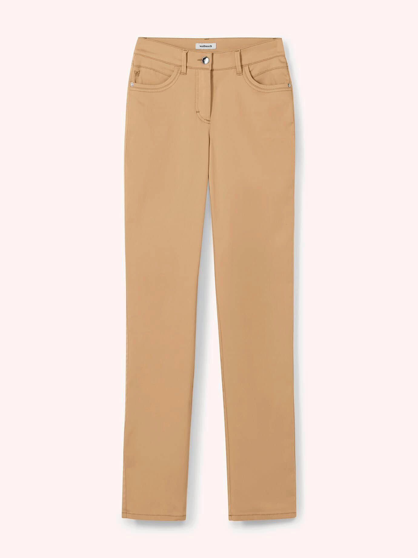 Walbusch Stoffhose Damen Extraglatt Baumwollhose Regular Fit bügelfrei Atmungsaktiv und softer Griff, dehnbarer Comfort-Bund, 2 Gesäßtaschen