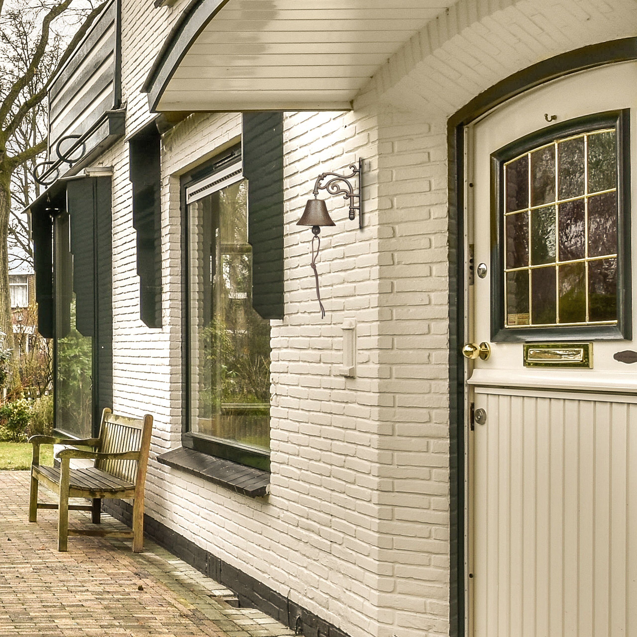 relaxdays Wanddekoobjekt Gusseisen Türglocke günstig online kaufen