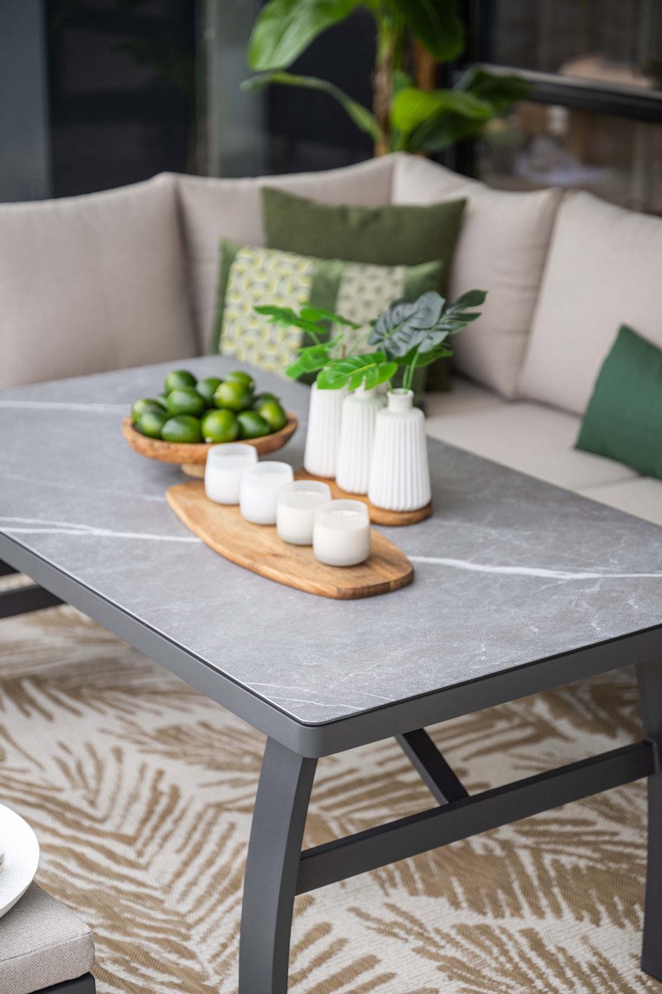 Garden Impressions Gartenlounge-Set Vasano 4-teilig, Premium Dining Ecklounge Set, Gartenmöbelset, (4-tlg)