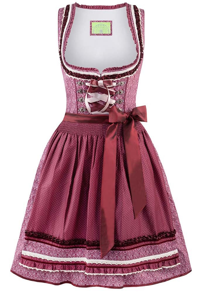 Stockerpoint Dirndl Dirndl Angelica 55er Länge bordeaux