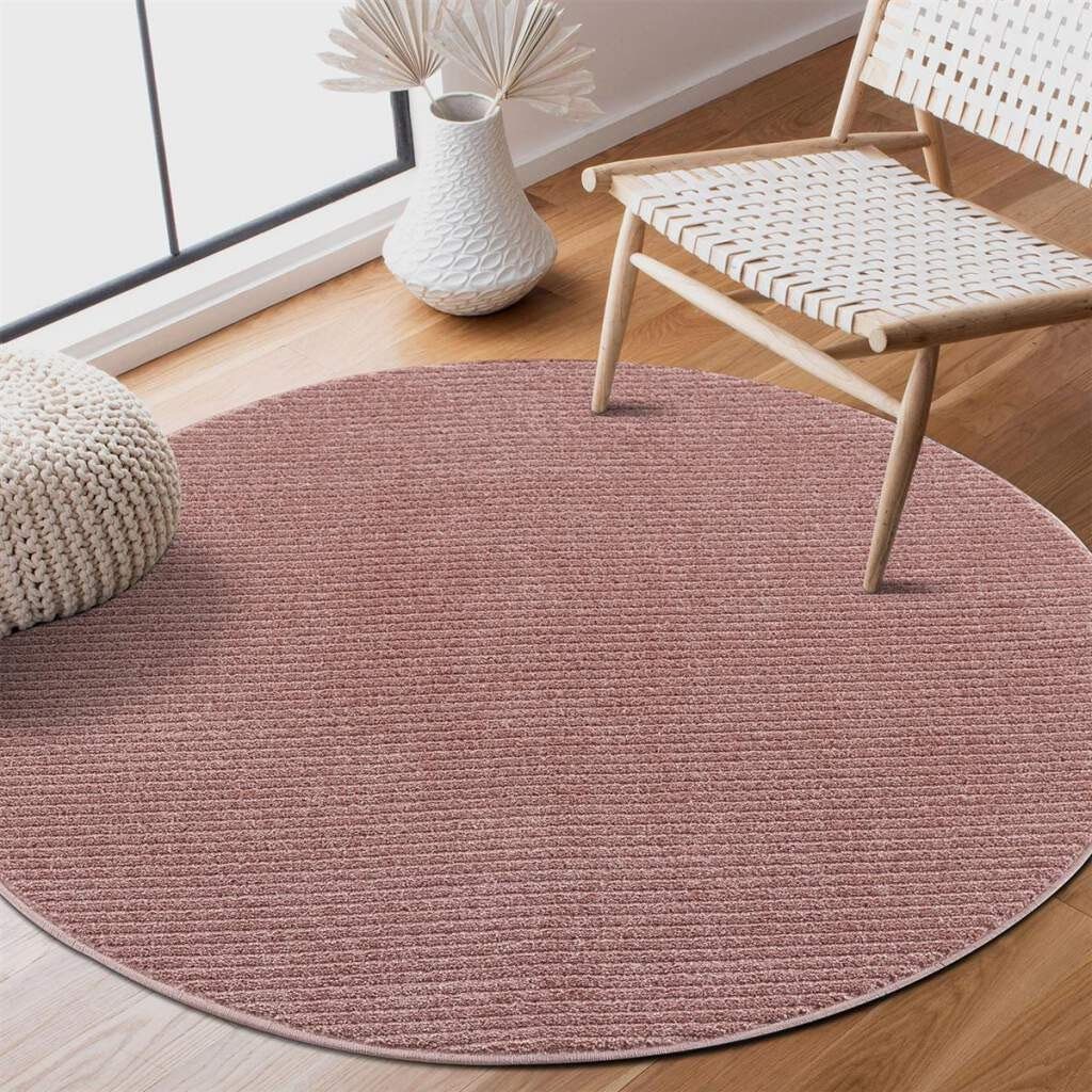 Carpet City Teppich Friseé-Teppich FANCY900, rund, günstig online kaufen