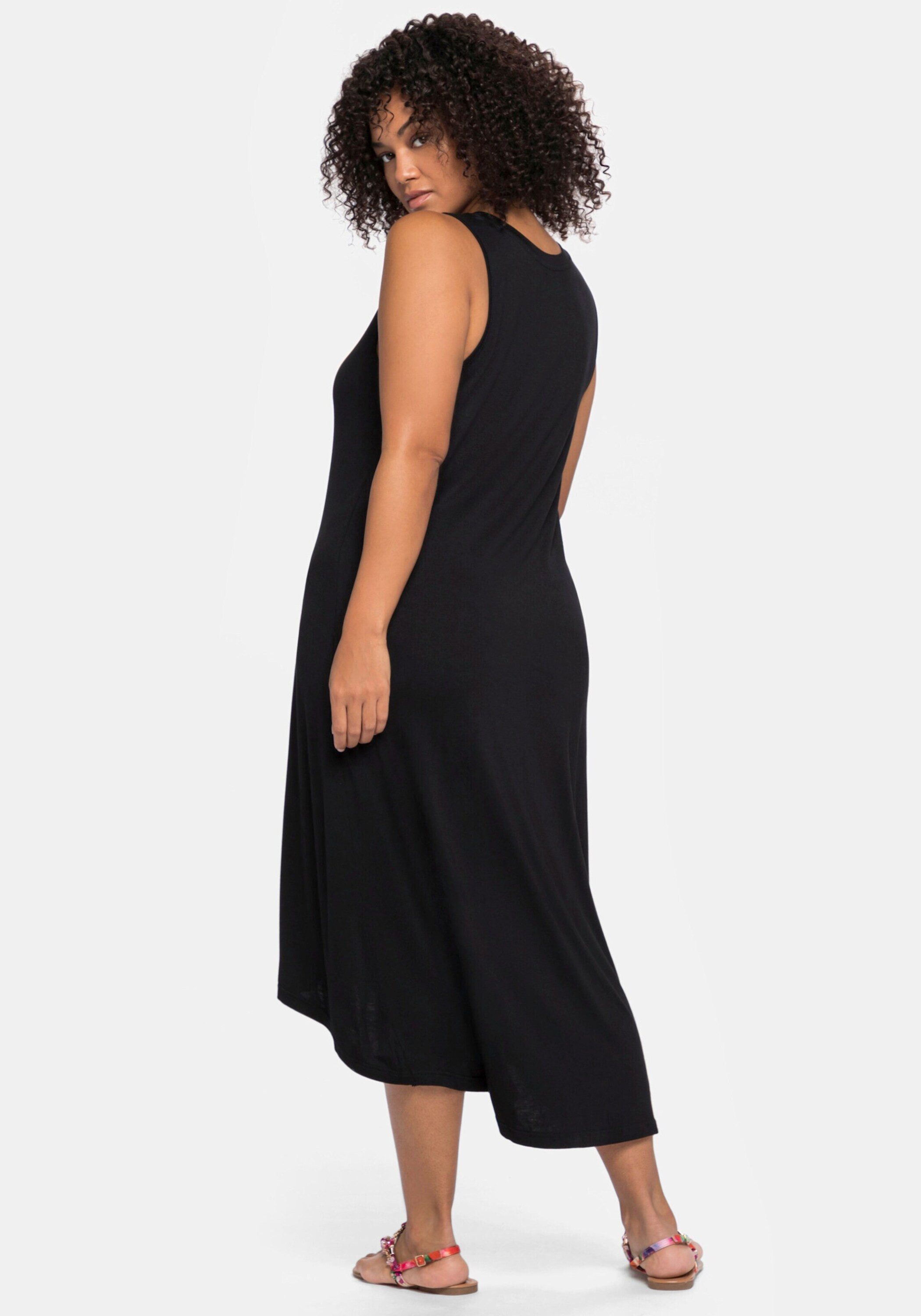 Sheego Strandkleid Strandkleid Langarm