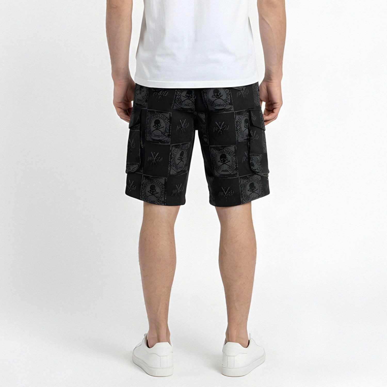 YAKUZA Cargoshorts Checkered Allover