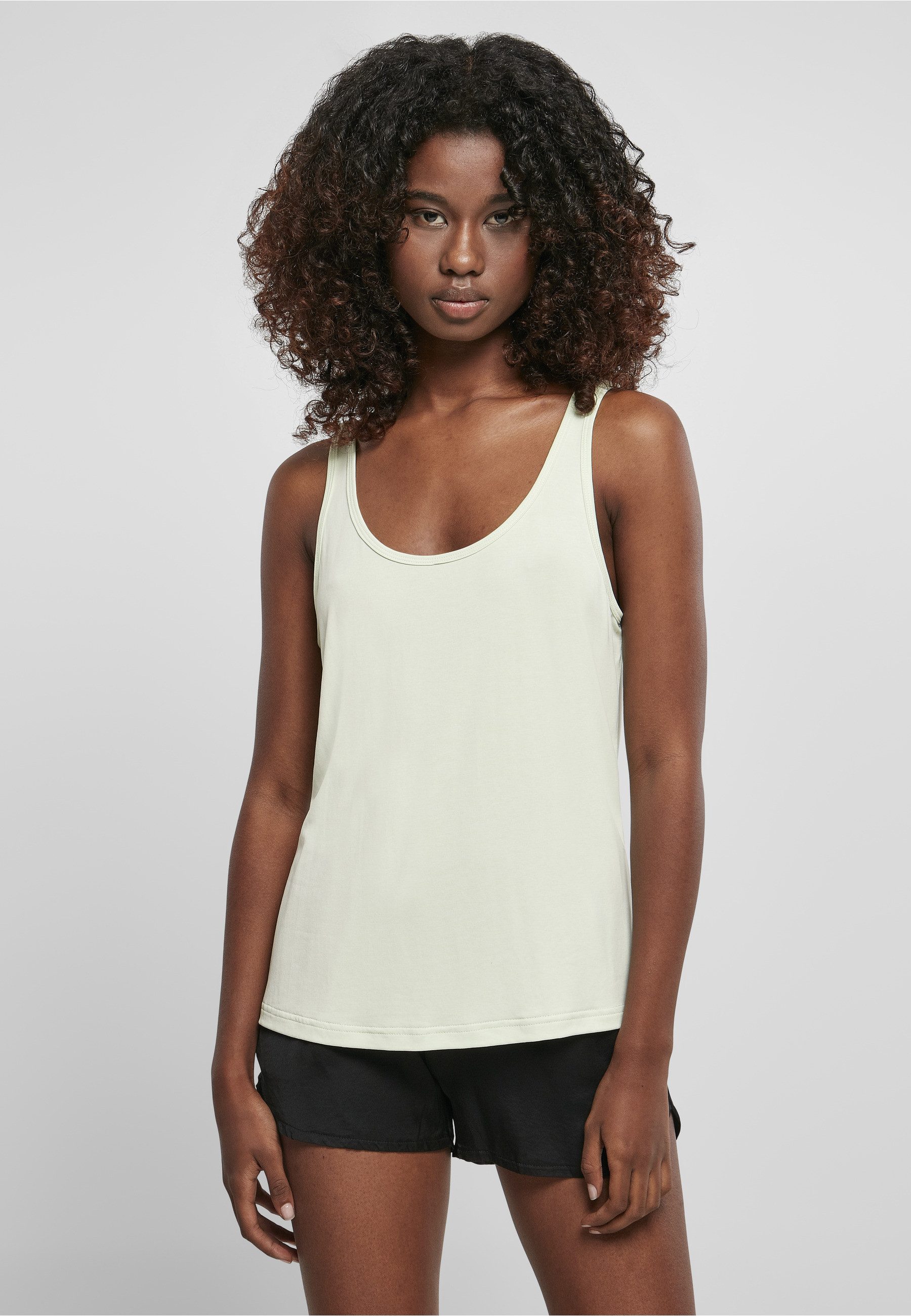 URBAN CLASSICS Yoga & Relax Shirt Urban Classics Damen Ladies Modal Loose Top (1-tlg)