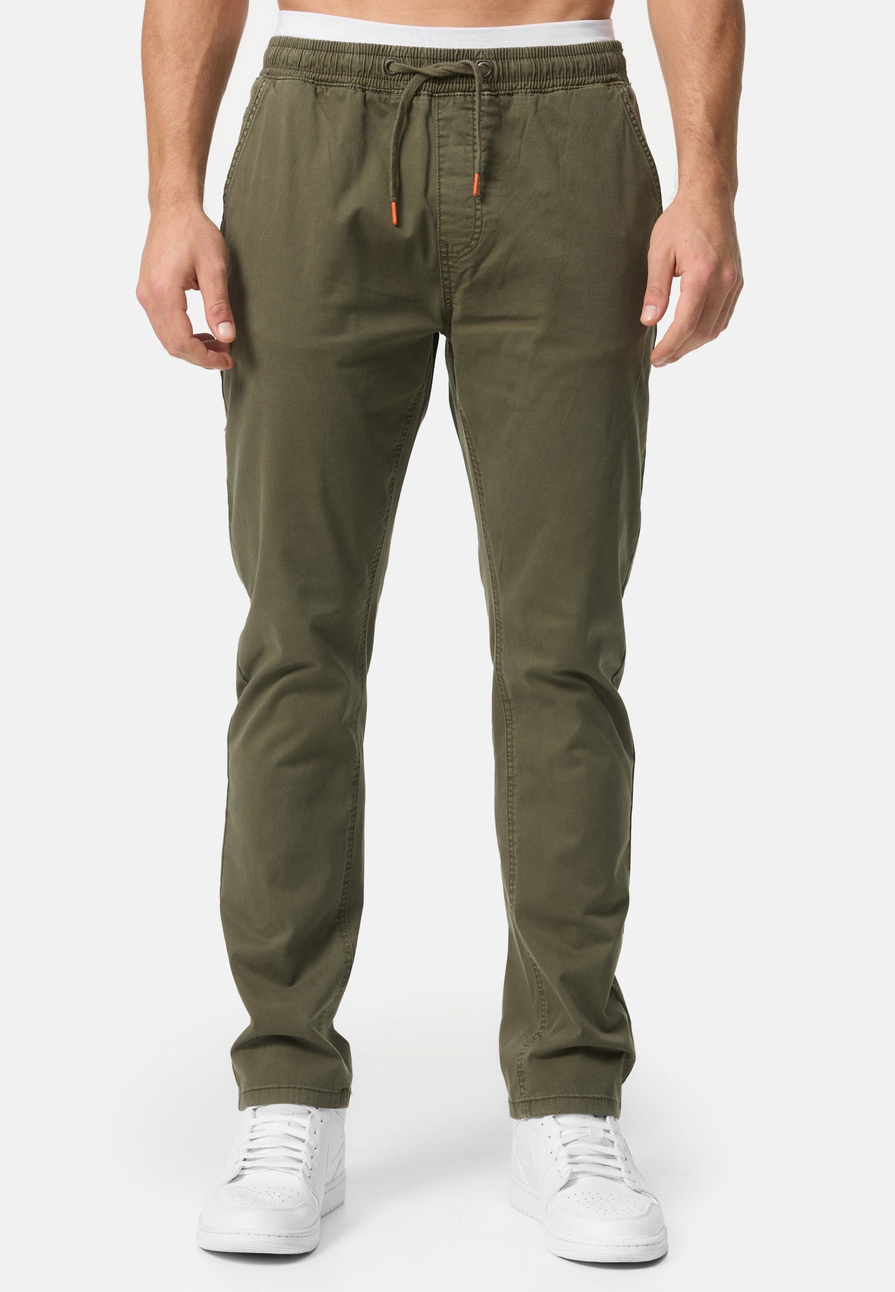 Indicode Chinohose Herren Osborne Chino Hose Herrenhose mit elastischem Bun günstig online kaufen