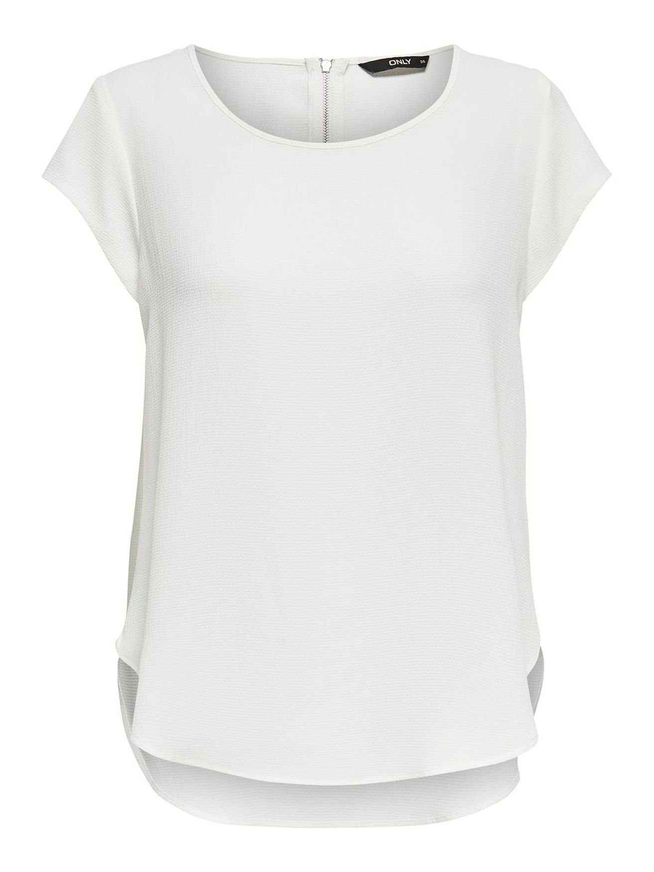 Blusenshirt Einfarbige Kurzarm Oberteil ONLVIC