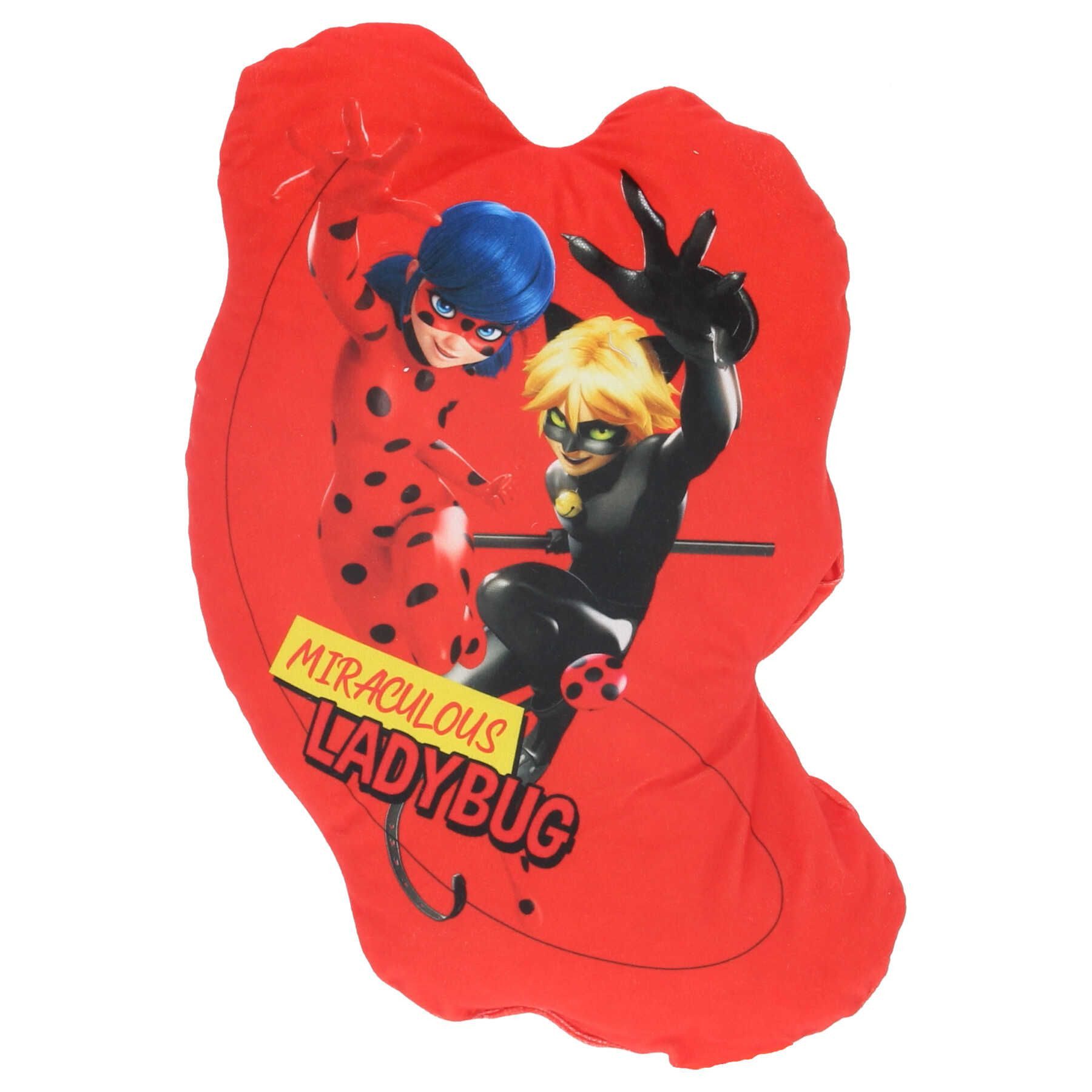 Miraculous - Ladybug Dekokissen Dekokissen Velours Kissen Ideal zum Kuscheln und Dekorieren