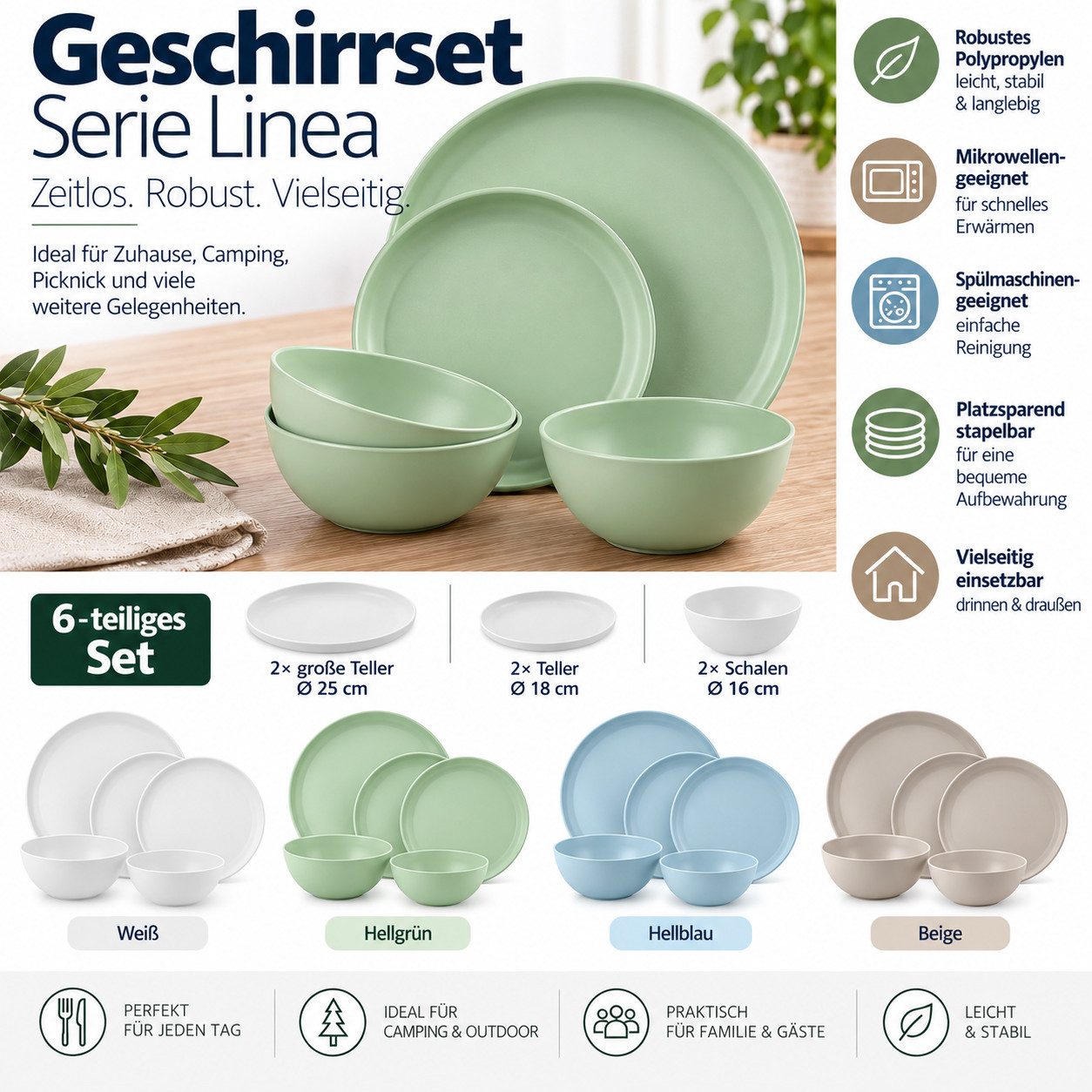Plastik Geschirr-Sets online kaufen
