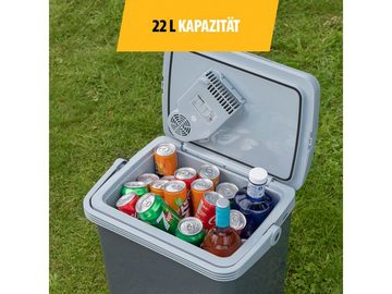 Campart Kühlbox, 22 l, Kleine Kühltasche mit 12V Strom für Camping & Auto thermoelektrisch
