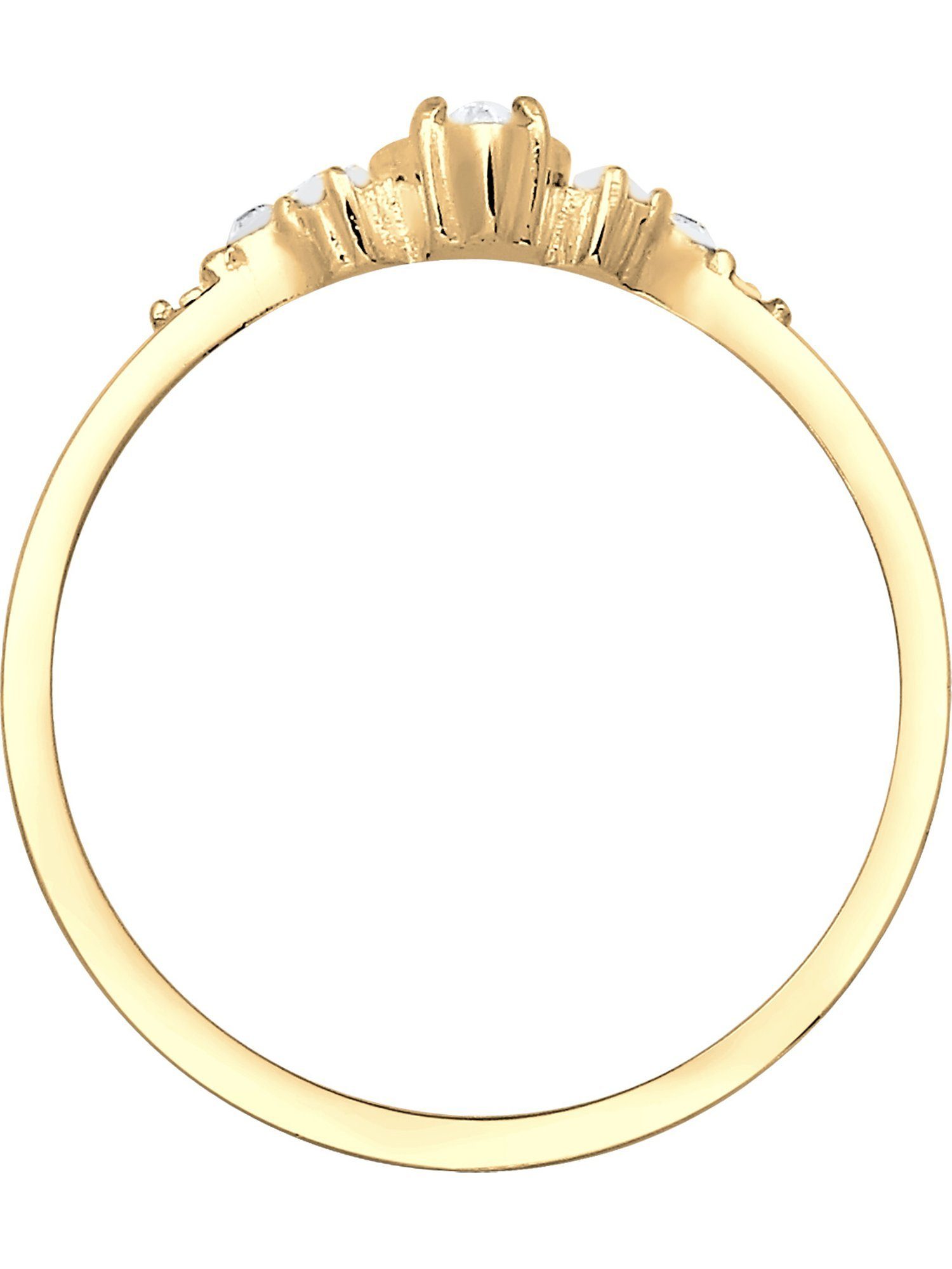 Elli Fingerring Elli Damen-Damenring 925er Silber 1 Kristall, Kristall