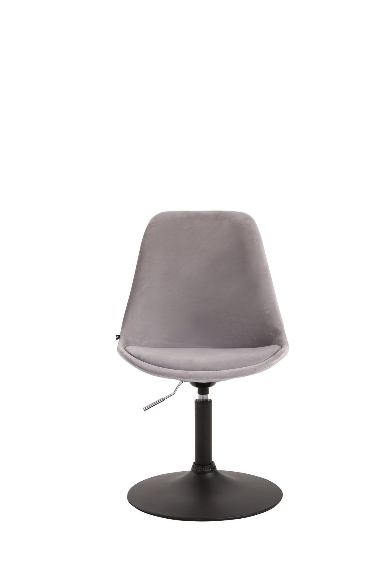 - Konferenzstuhl mit Sitzfläche grau - Metall Esstischstuhl Wohnzimmerstuhl schwarz Gestell: - hochwertig Mavic - (Küchenstuhl - gepolsterter TPFLiving Samt Sitzfläche: Polsterstuhl), Esszimmerstuhl