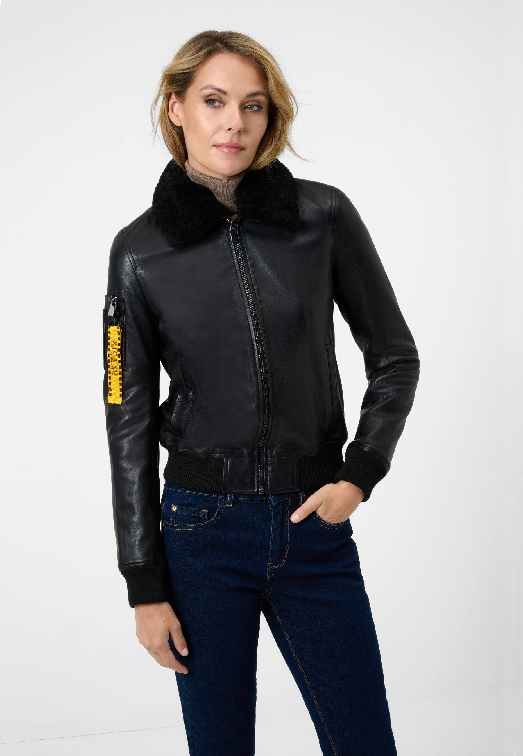 RICANO Lederjacke Nova Hochwertiges Lamm-Nappa-Leder günstig online kaufen