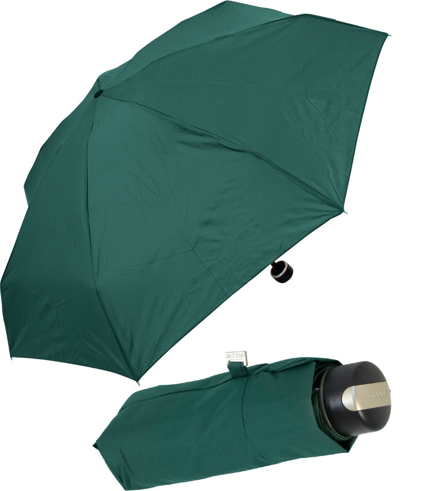 doppler® Taschenregenschirm Carbonsteel Mini XS klein, leicht und kompakt, der treue Begleiter, leicht zu verstauen