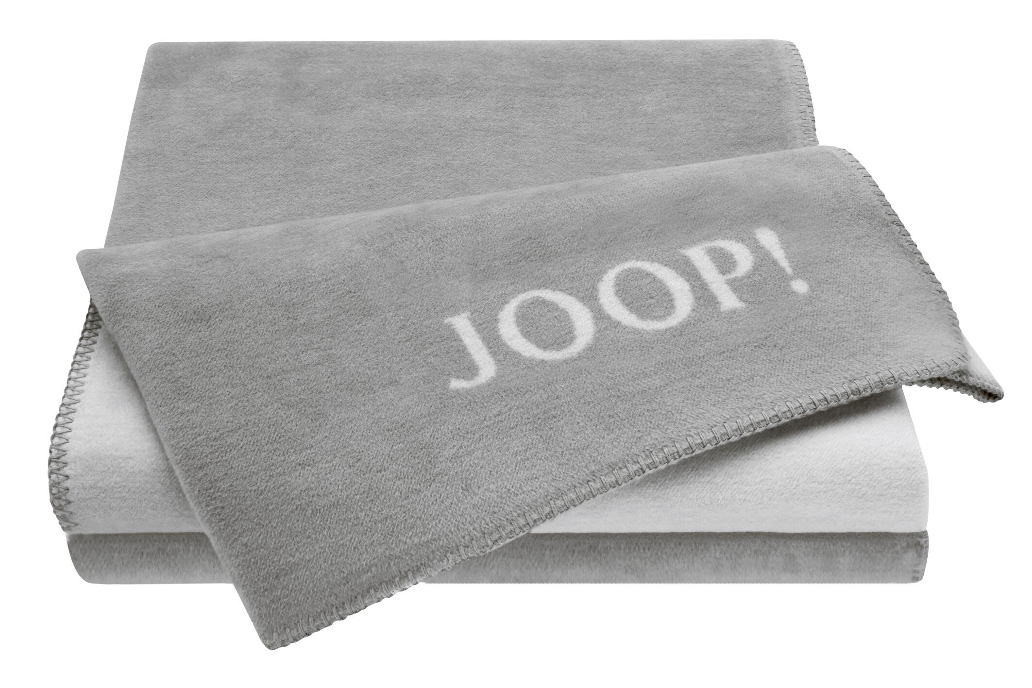 JOOP! Tagesdecke Joop Decke Doubleface 150 x 200 cm Grau Mischgewebe pflegeleicht
