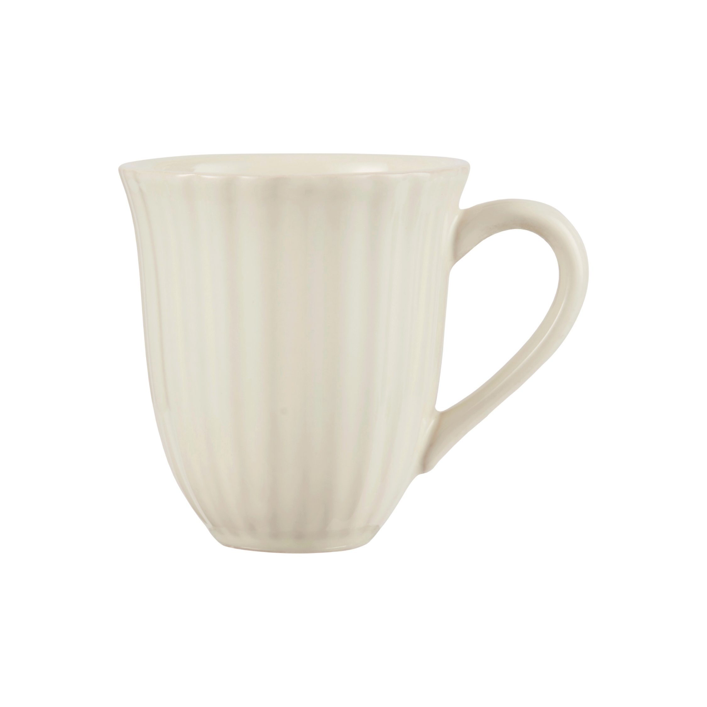 Ib Laursen Tasse IB Laursen Tasse mit Rillen Mynte® Butter Cream