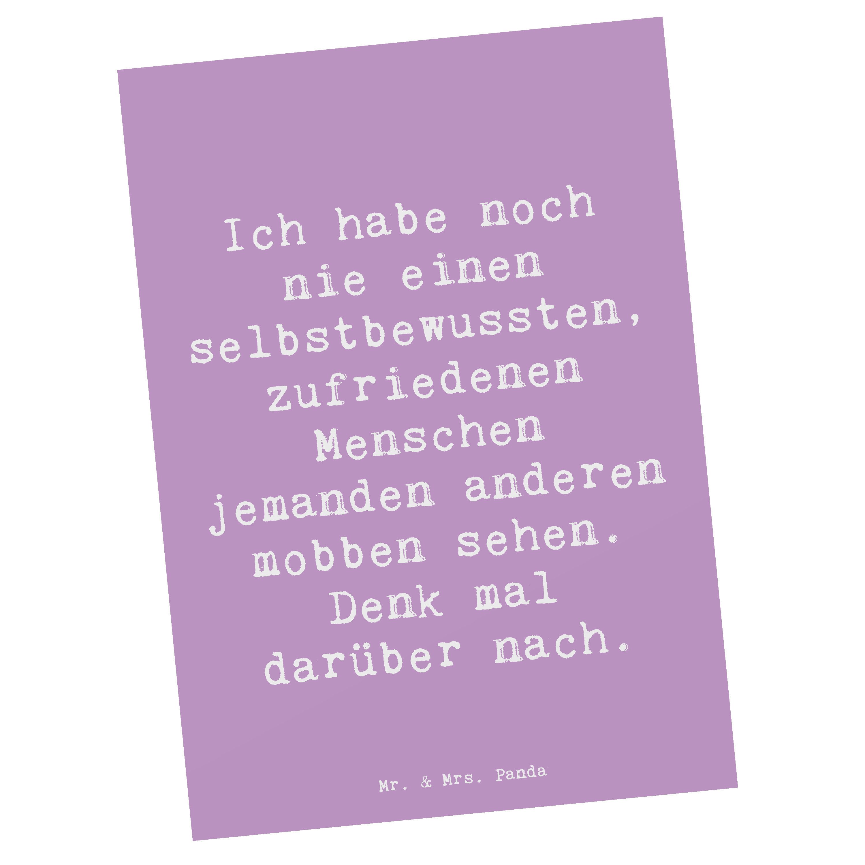 Postkarte Mobbing bewältigen - Lavendeltraum - Geschenk, harmonisches Miteinand