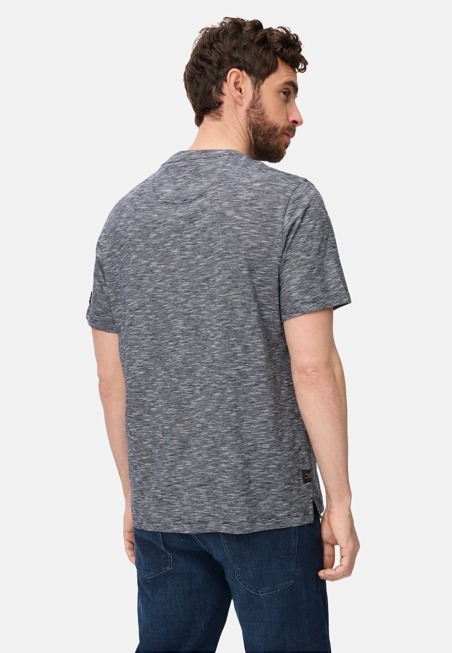 camel active T-Shirt mit Knopfleiste Kurzarm