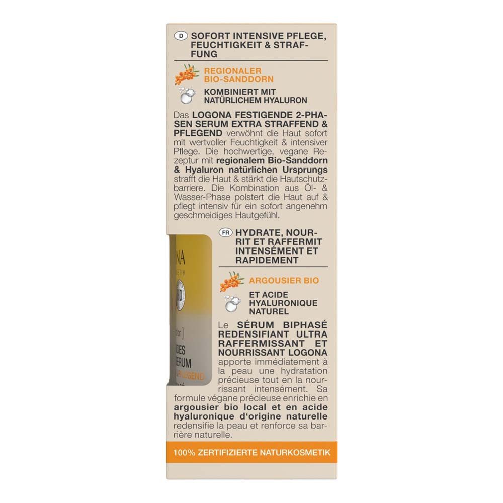 LOGONA Gesichtsserum Age Protection - Festigendes 2-Phasen Serum 30ml