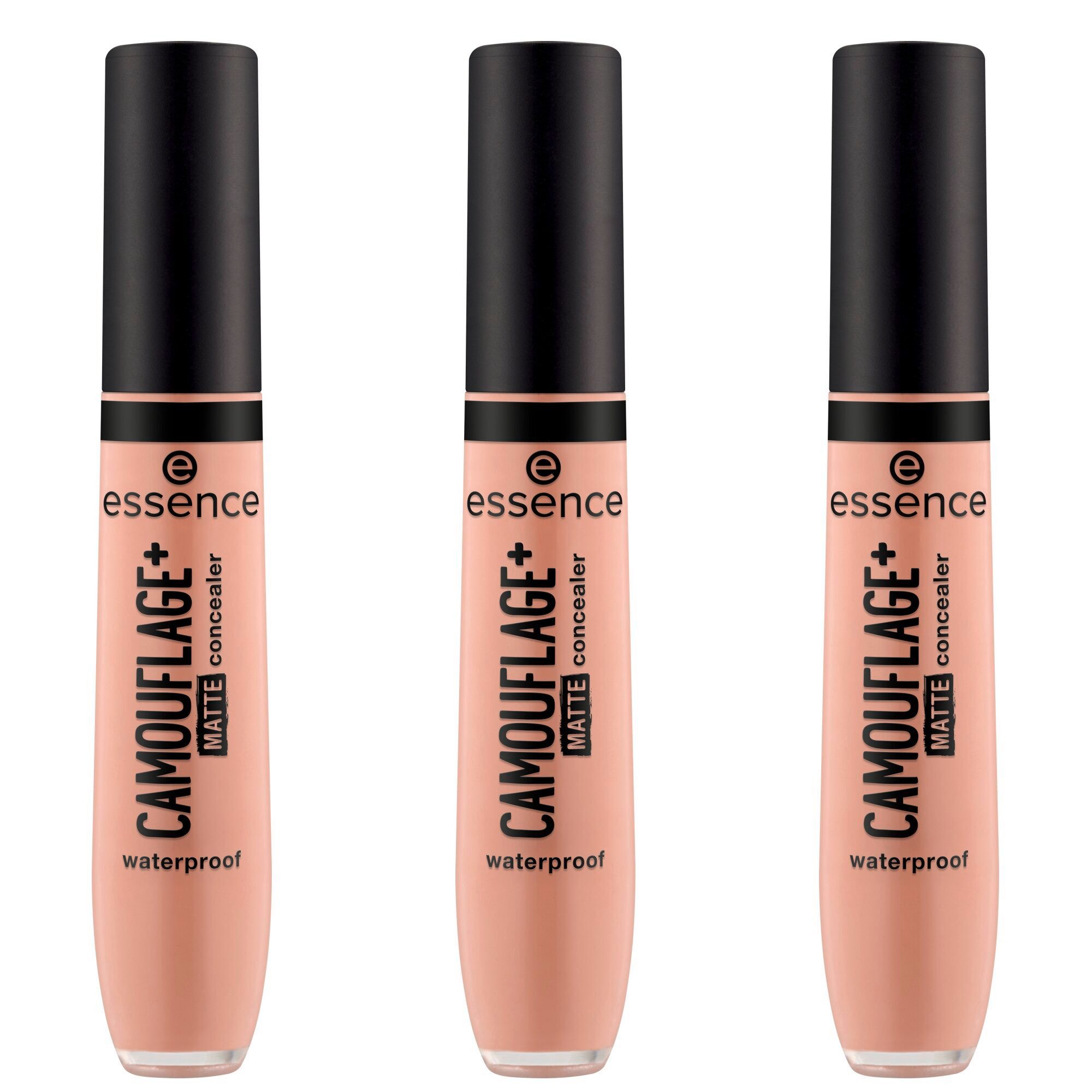 Essence Concealer CAMOUFLAGE+ MATTE concealer, 3-tlg., 3-tlg., hohe Deckkraft, mattierend, alle Hauttypen