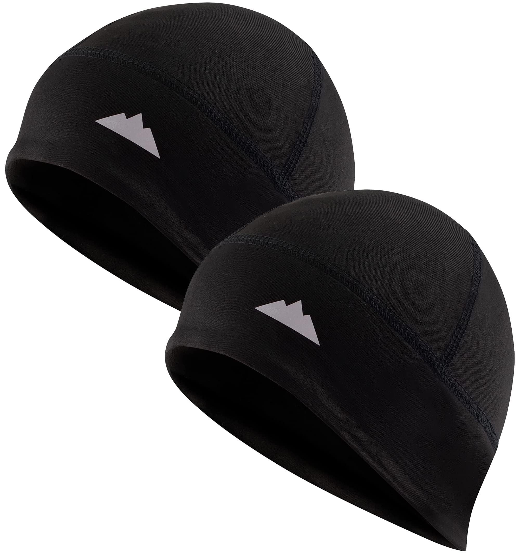 Tough Outfitters BMX-Helm 2er Pack Headwear Dünne Mütze Fahrradmütze Laufmütze Sportmütze Set - (2-tlg), 2x Fahrrad Mütze dünn unter Fahrradhelm 2er Set leichte Helmmütze