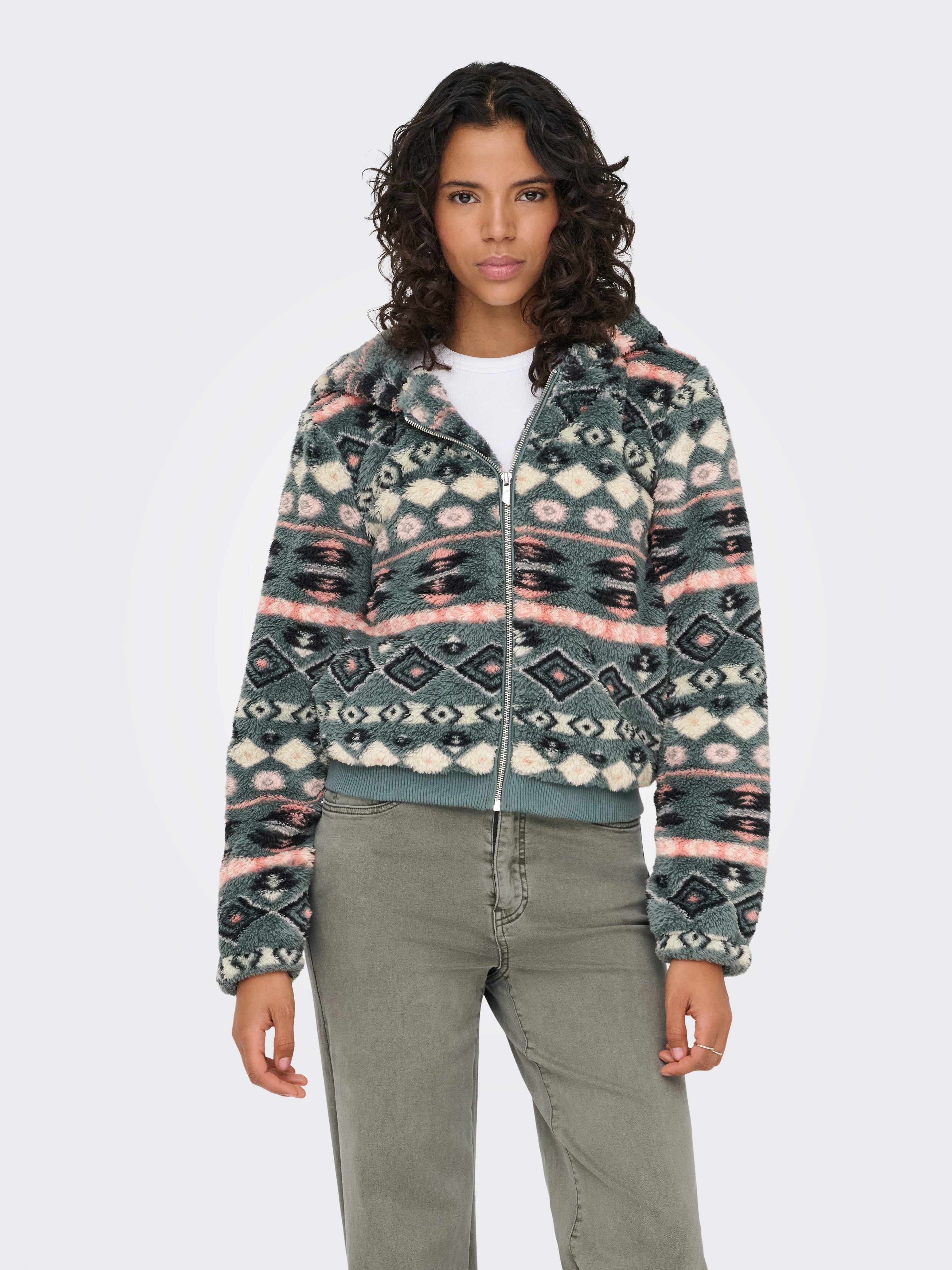 ONLY Outdoorjacke ONLANNA CONTACT AOP HOOD JACKET OTW CS günstig online kaufen