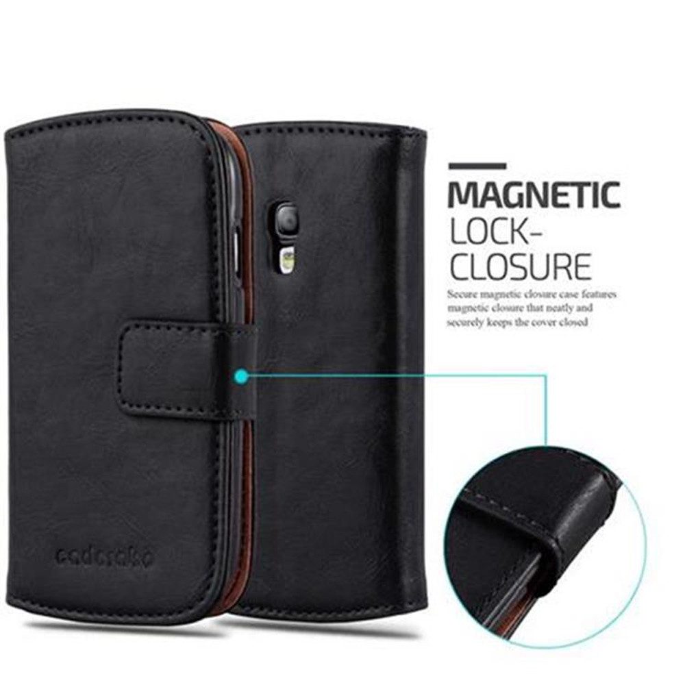 Cadorabo Handyhülle für Samsung Galaxy S3 MINI Hülle Samsung Galaxy S3 MINI, Klappbare Handy Schutzhülle - Hülle - mit Standfunktion und Kartenfach