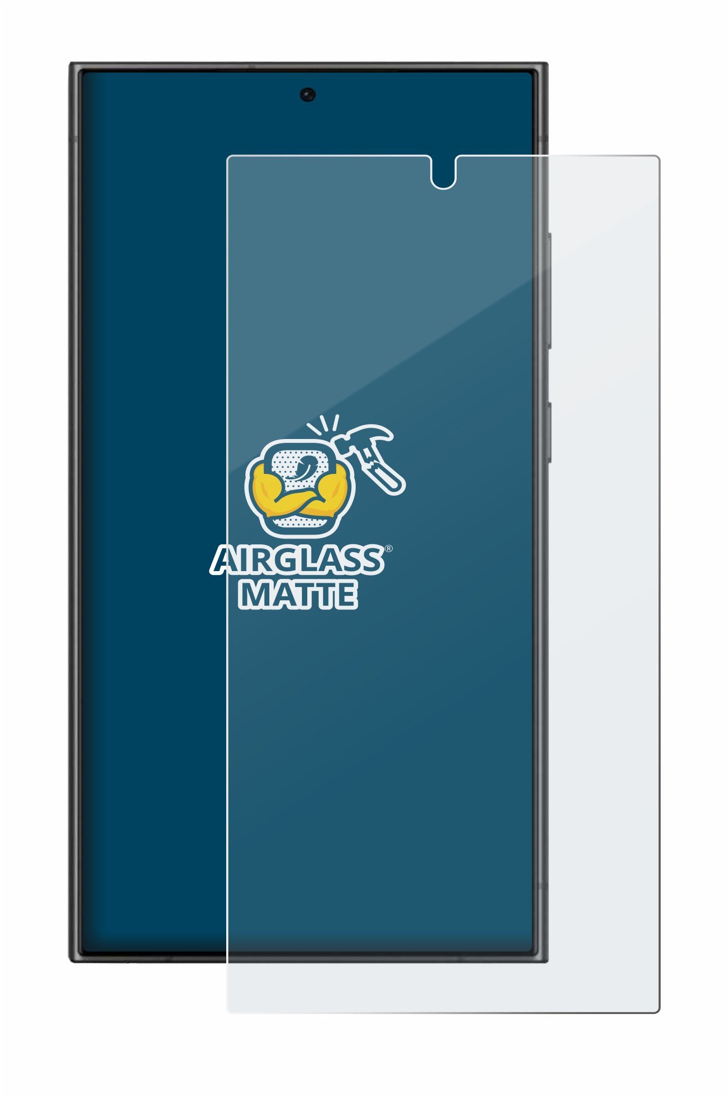 BROTECT Displayschutzglas Folie für Samsung Galaxy S24 Ultra (case-friendly), Schutzfolie Glas Panzer Display Schutz matt – Bild 2 von 5