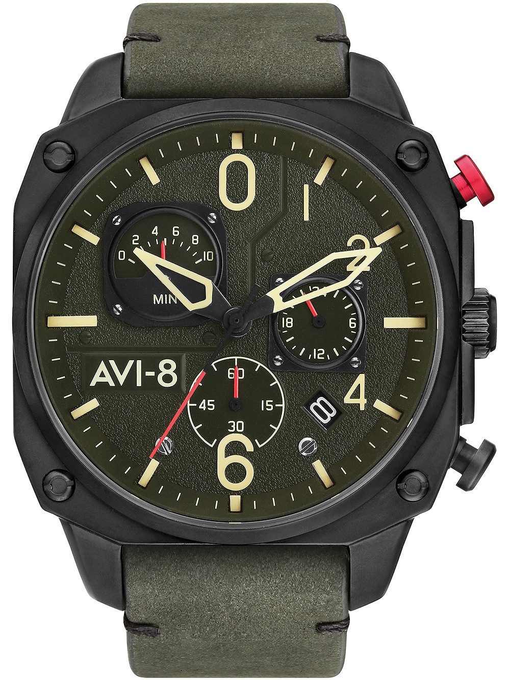 AVI-8 Quarzuhr AVI-8 AV-4052-08 Hawker Hunter Chronograph Herrenuhr 45mm 5ATM AVI-8 AV-4052-08 Hawker Hunter Chronograph Herrenuhr 45mm 5ATM