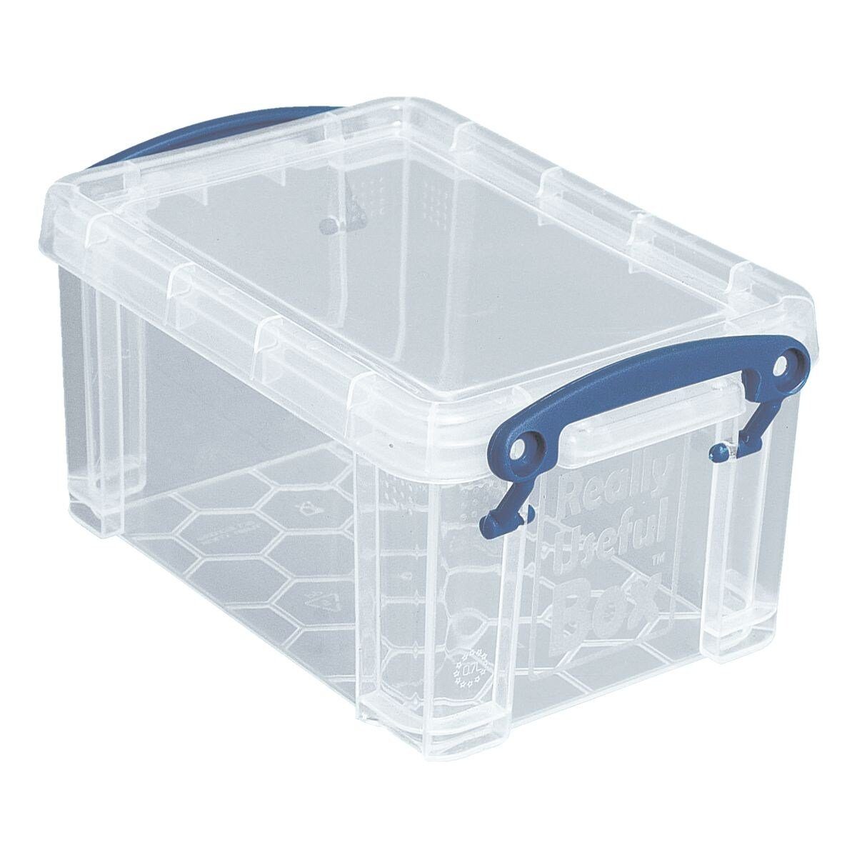 REALLYUSEFULBOX Aufbewahrungsbox, 0,7 Liter, verschließbar und stapelbar