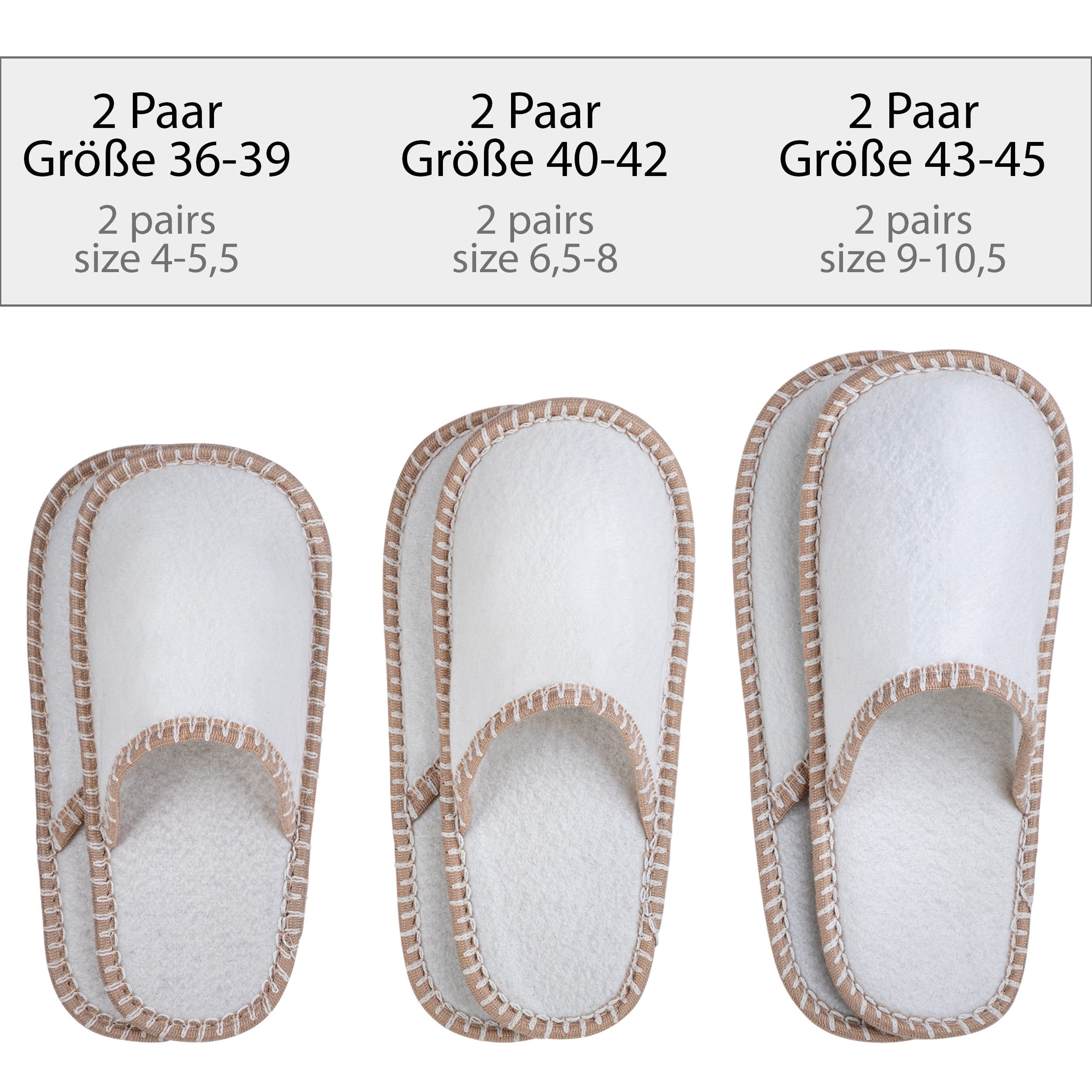 ONVAYA ABS Gästepantoffel, Schön, dass du hier bist, 6er Set Pantoffel